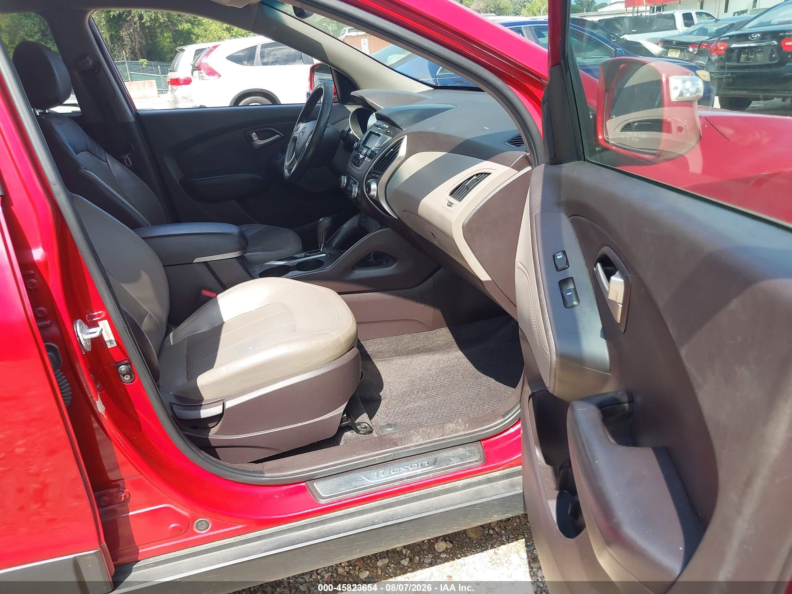 2013 Hyundai Tucson Gls/limited Красный vin: KM8JUCAC5DU608612