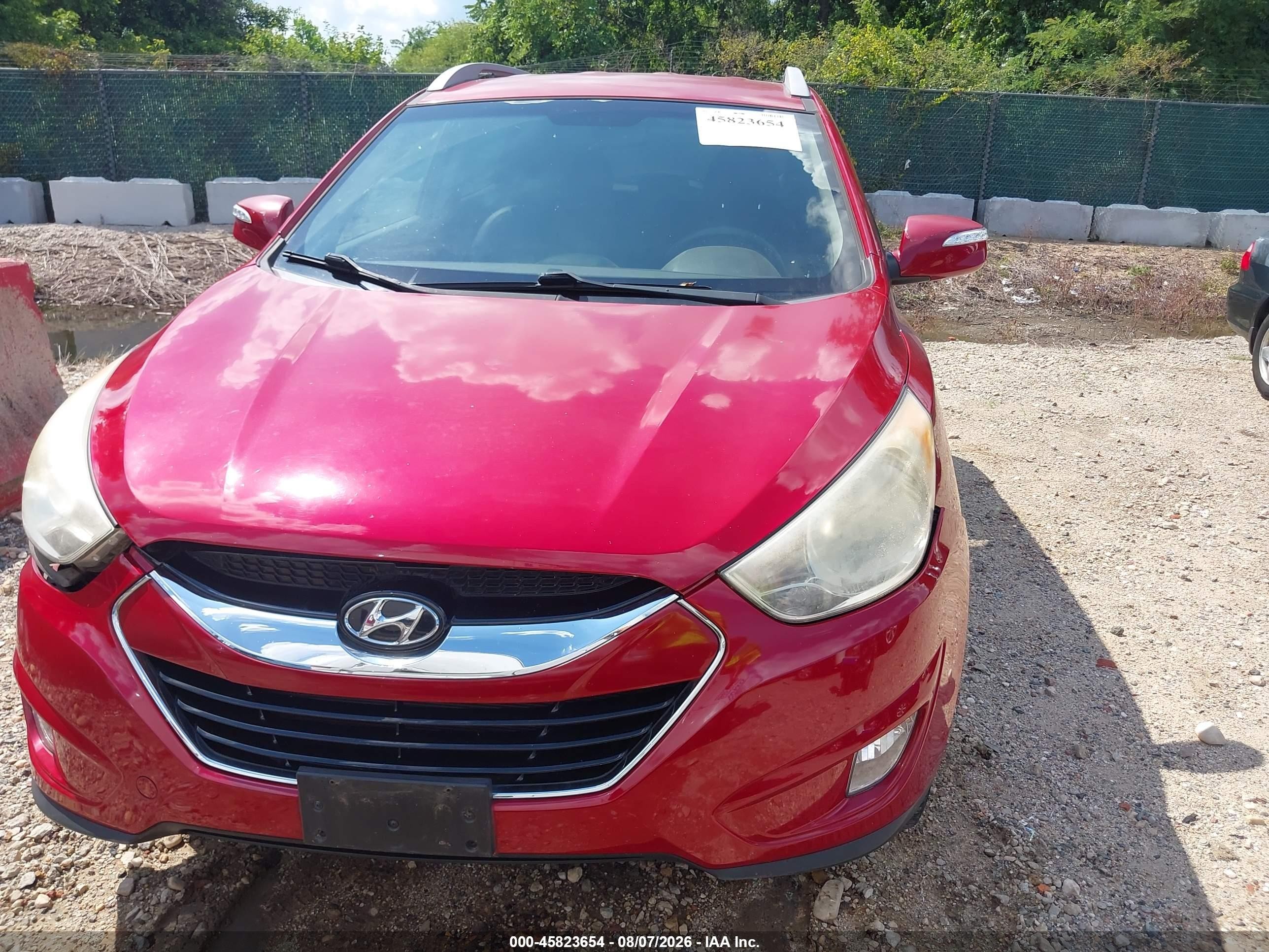 2013 Hyundai Tucson Gls/limited Красный vin: KM8JUCAC5DU608612