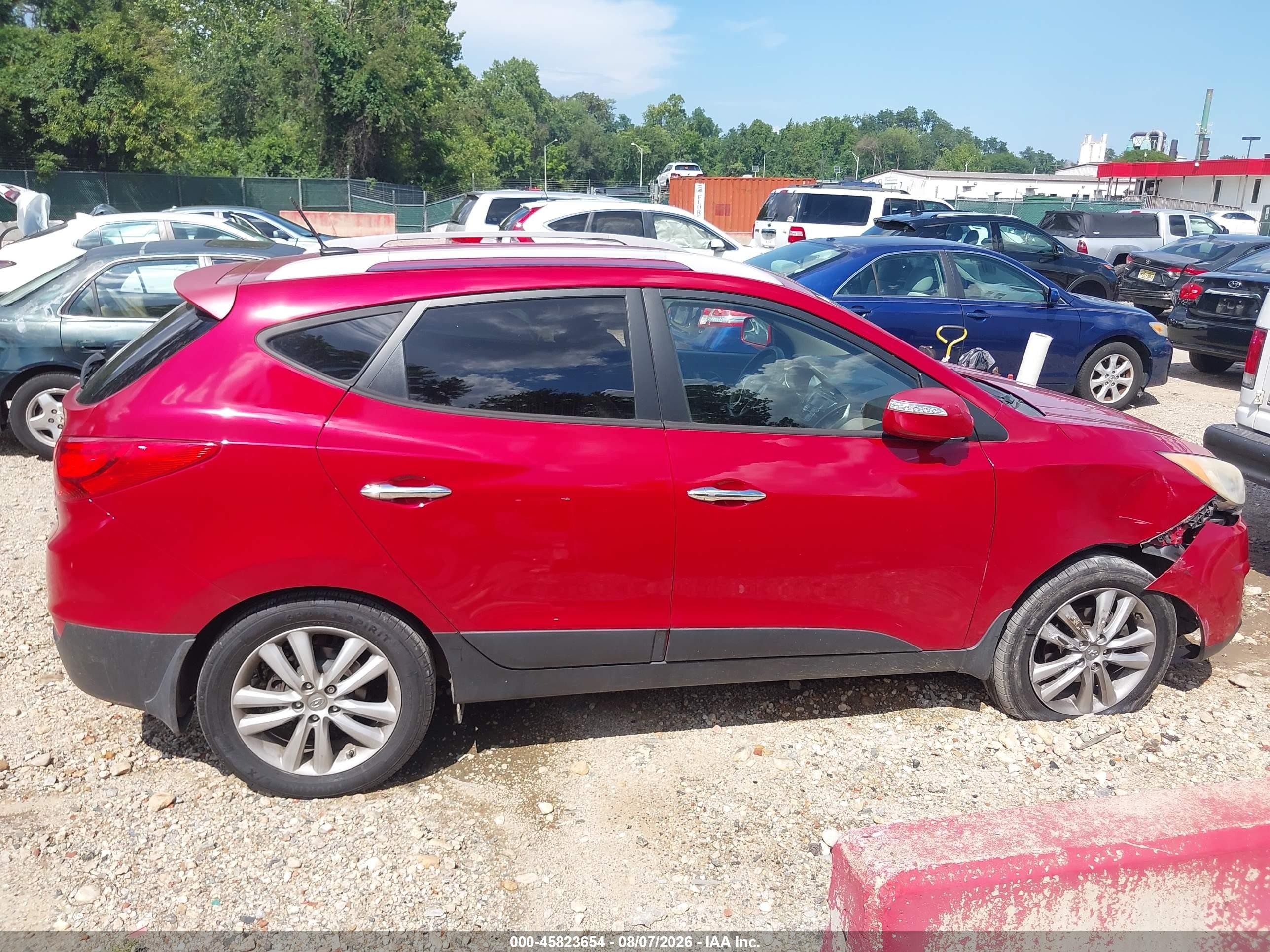 2013 Hyundai Tucson Gls/limited Красный vin: KM8JUCAC5DU608612