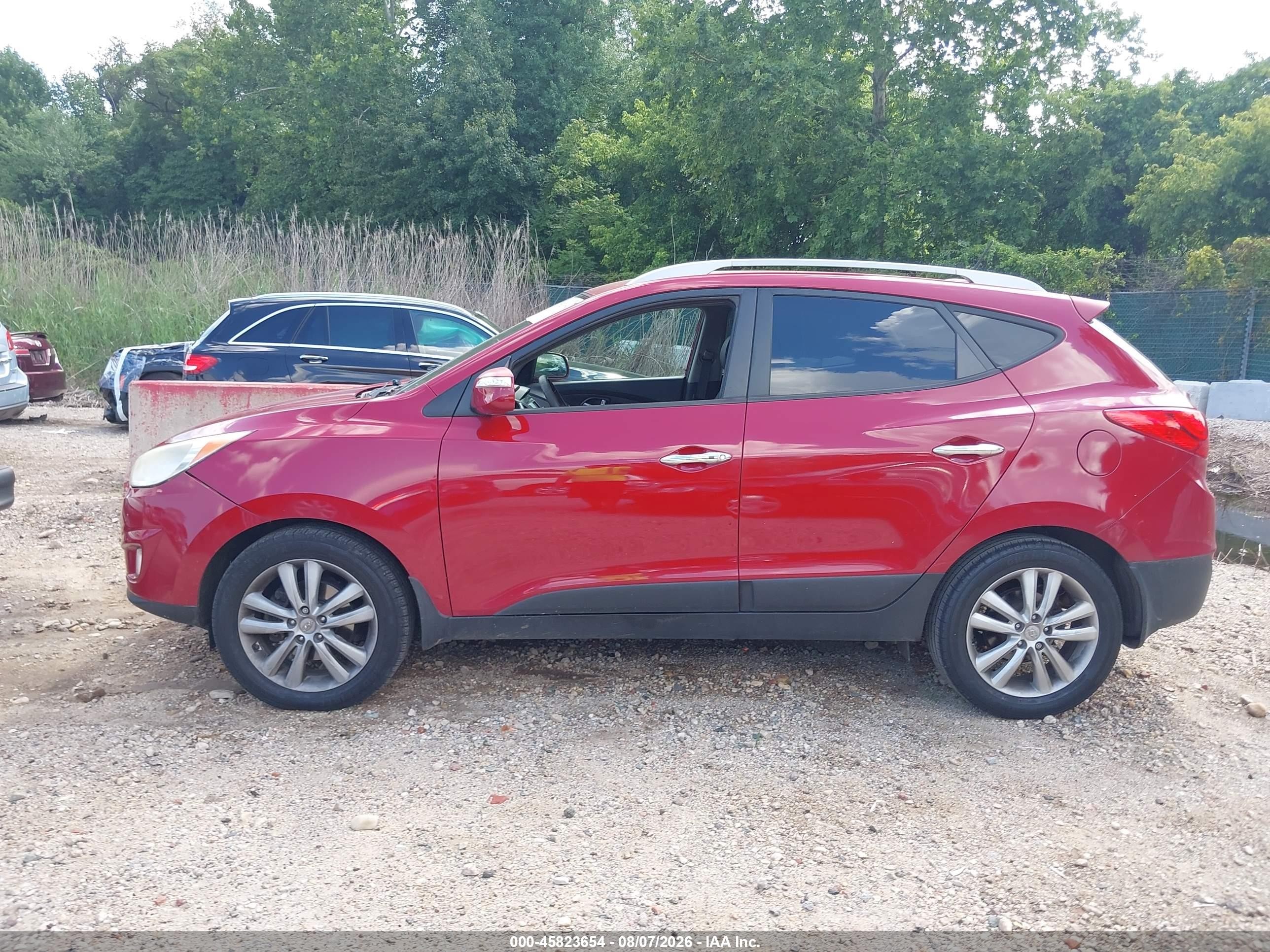 2013 Hyundai Tucson Gls/limited Красный vin: KM8JUCAC5DU608612