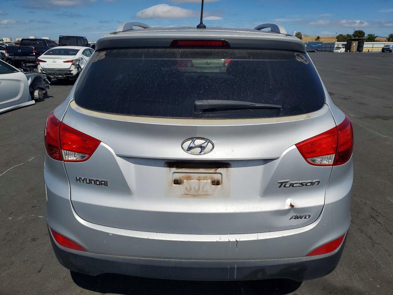 2013 Hyundai Tucson Gls Silver vin: KM8JUCAC5DU608917