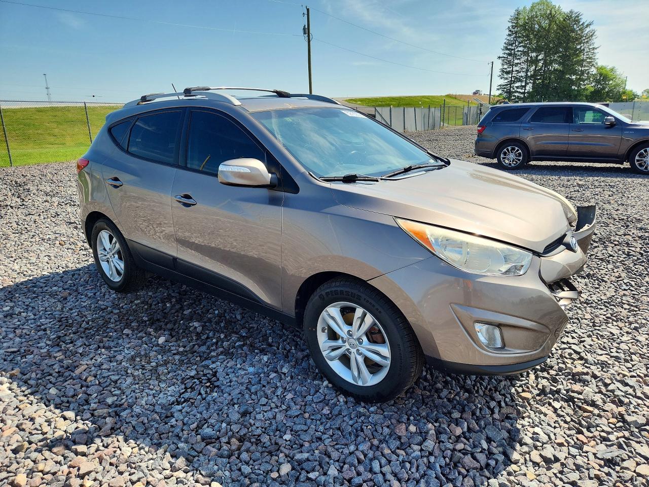 2013 Hyundai Tucson Gls Gray vin: KM8JUCAC5DU663366