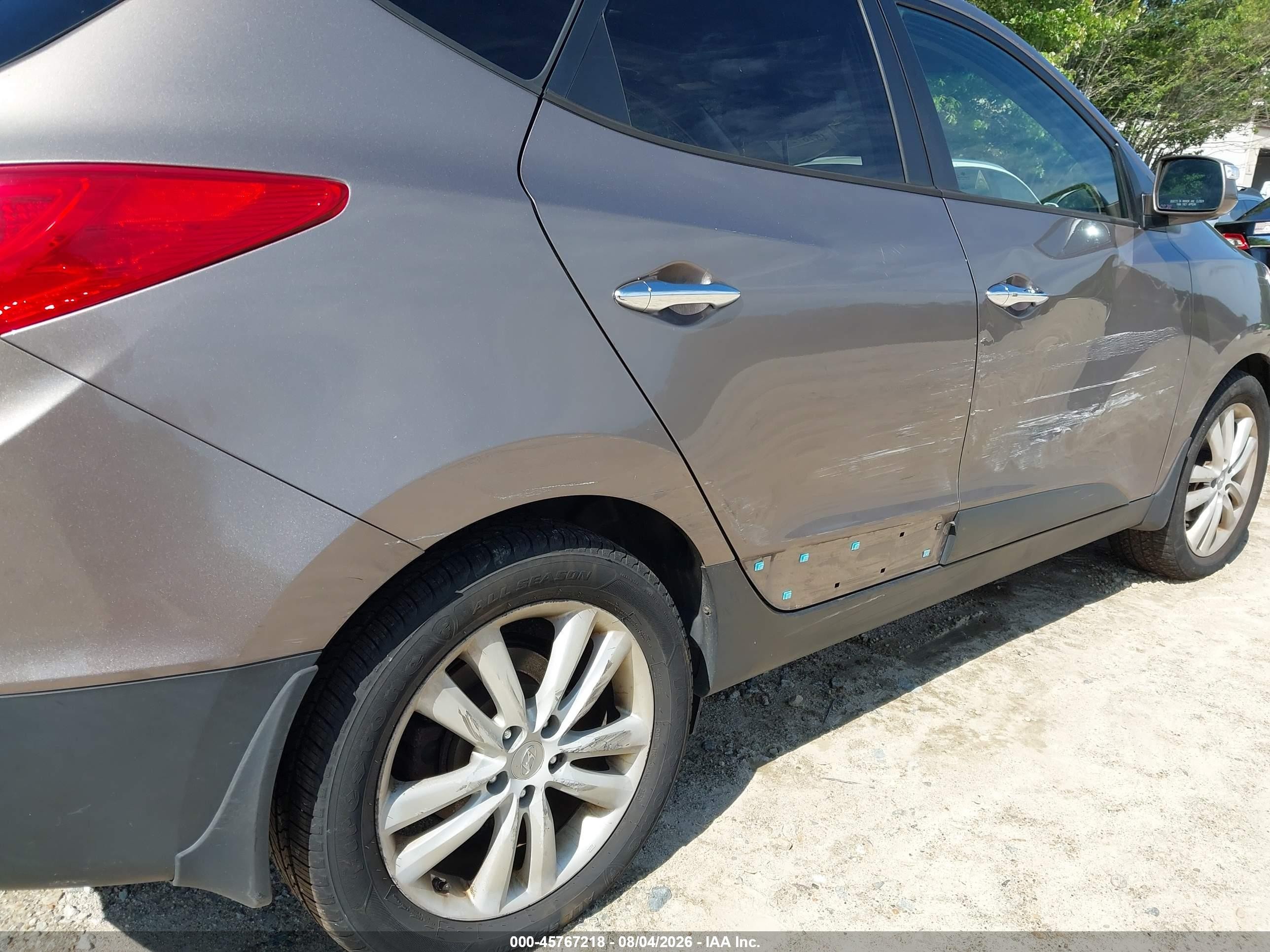 2013 Hyundai Tucson Limited Beige vin: KM8JUCAC5DU665893