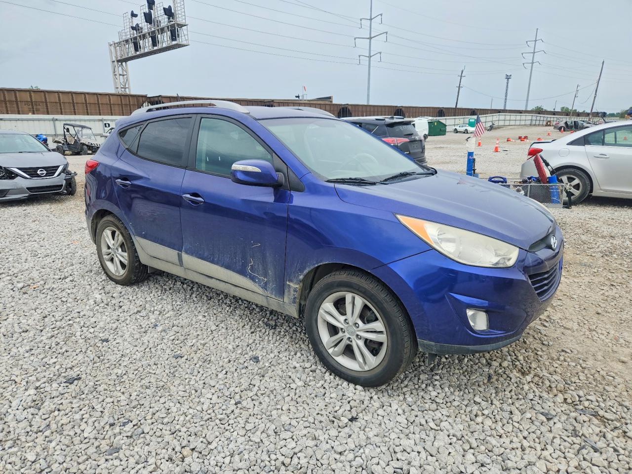 2013 Hyundai Tucson Gls Blue vin: KM8JUCAC5DU696349