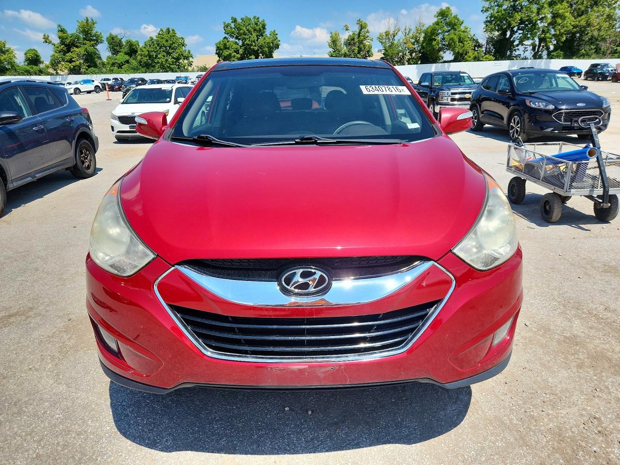 2013 Hyundai Tucson Limited Red vin: KM8JUCAC5DU712808