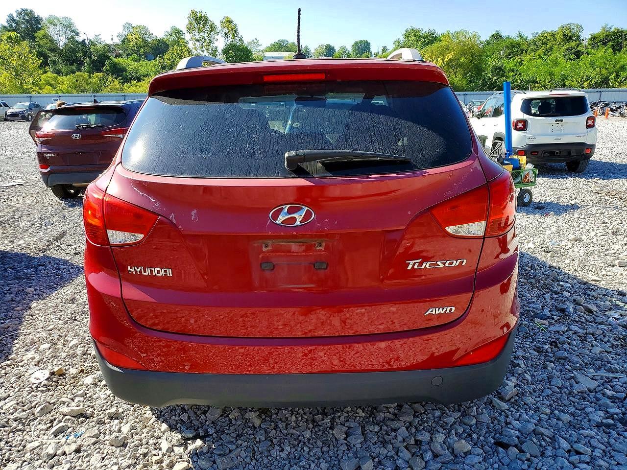 2013 Hyundai Tucson Gls Red vin: KM8JUCAC5DU739314