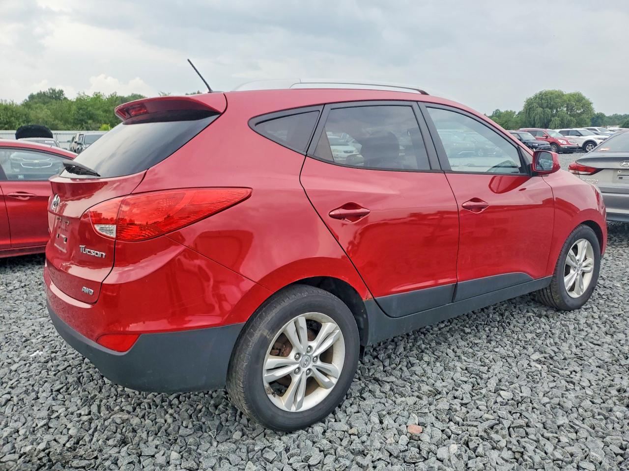 2010 Hyundai Tucson Gls Red vin: KM8JUCAC6AU021685
