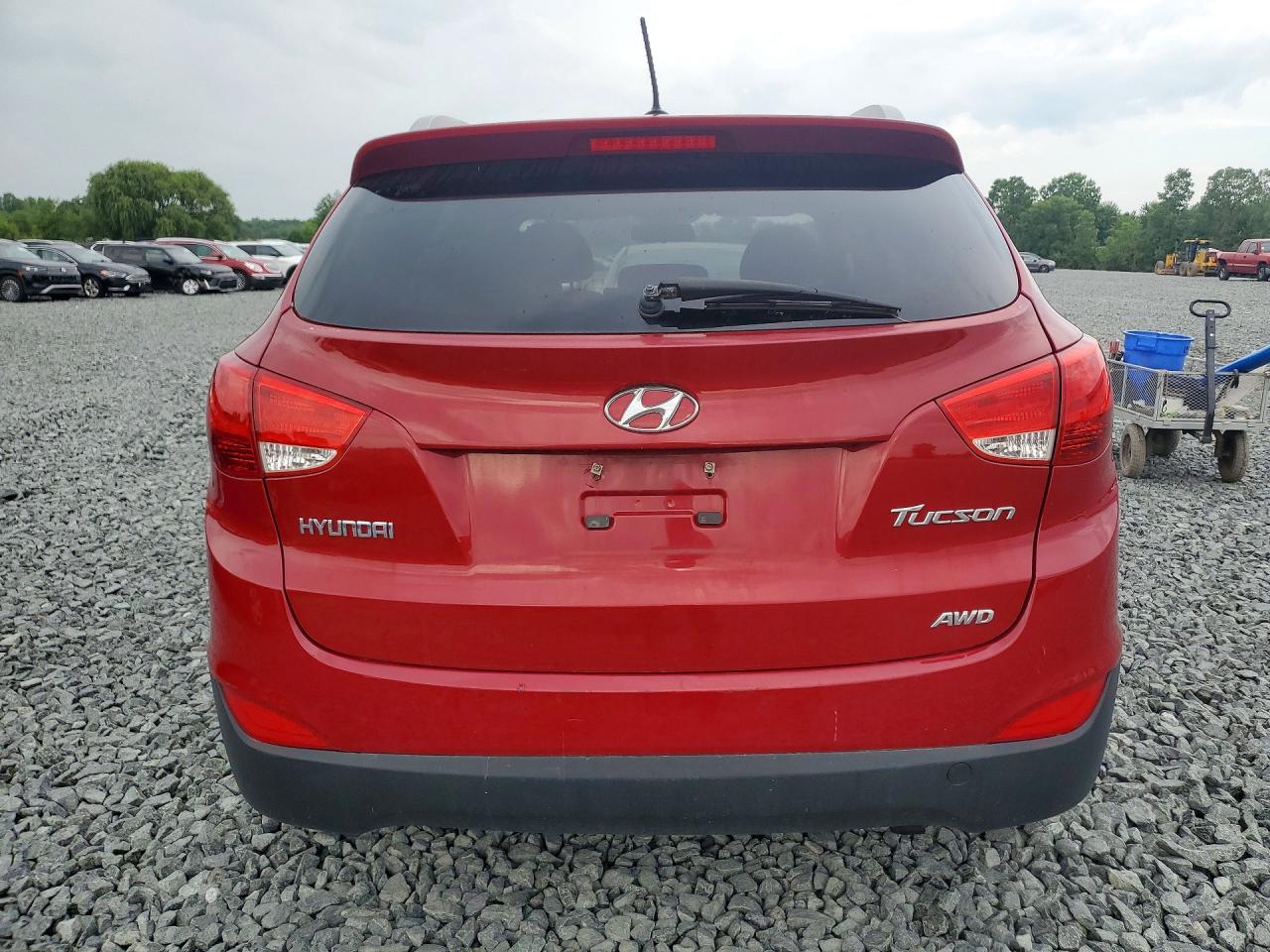 2010 Hyundai Tucson Gls Red vin: KM8JUCAC6AU021685