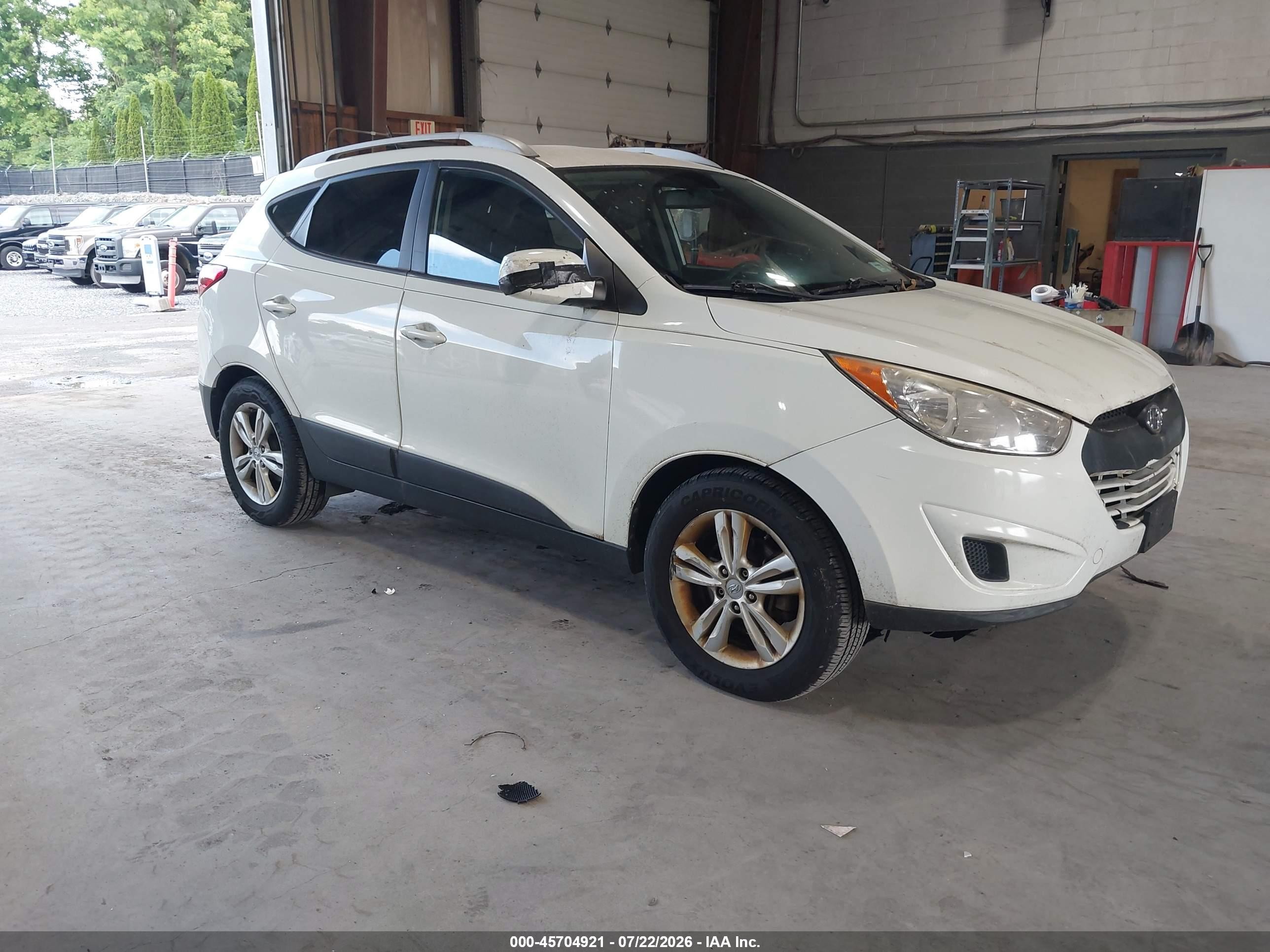 2010 Hyundai Tucson Gls Белый vin: KM8JUCAC6AU022965