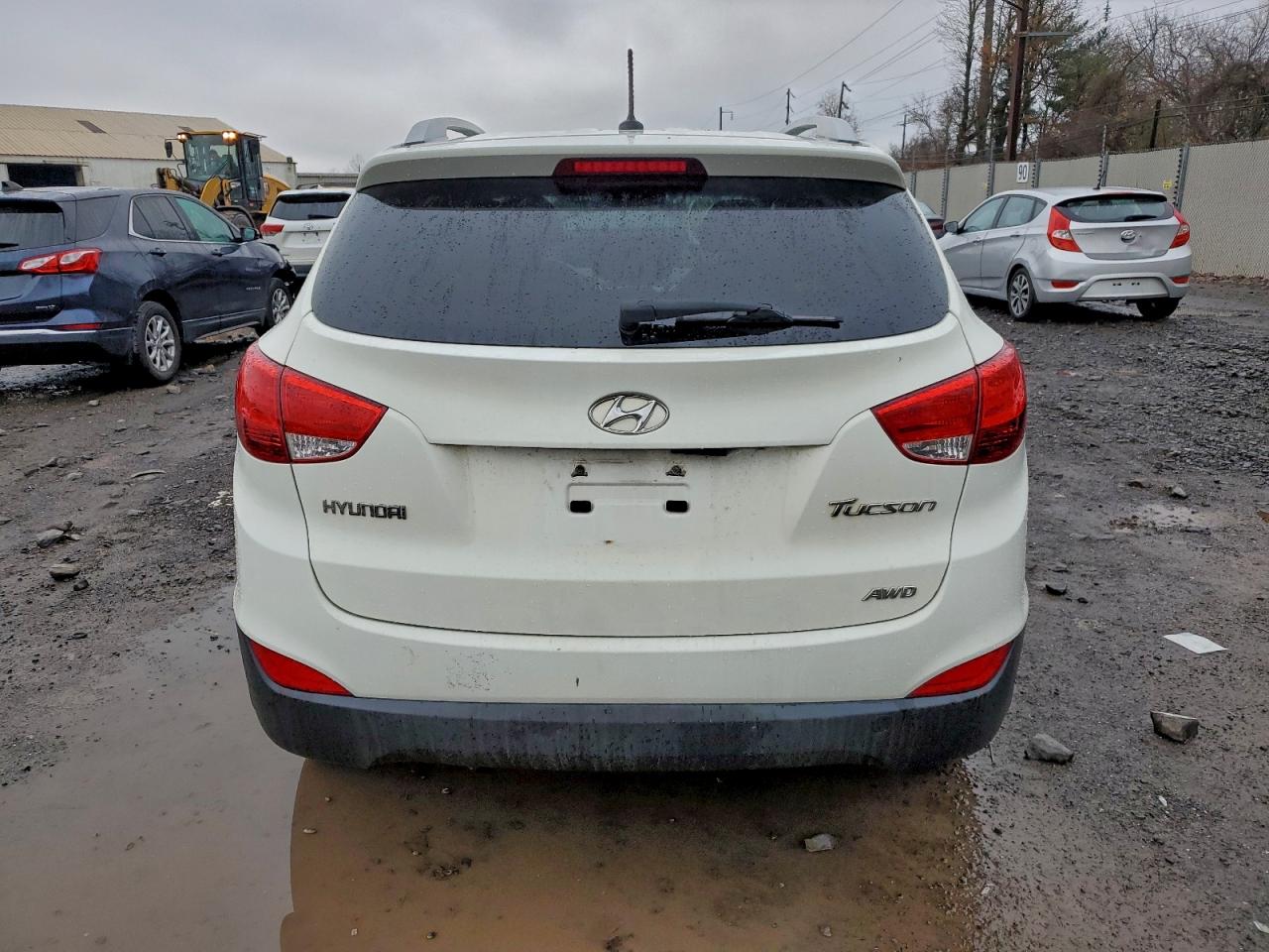2010 Hyundai Tucson Gls White vin: KM8JUCAC6AU080462