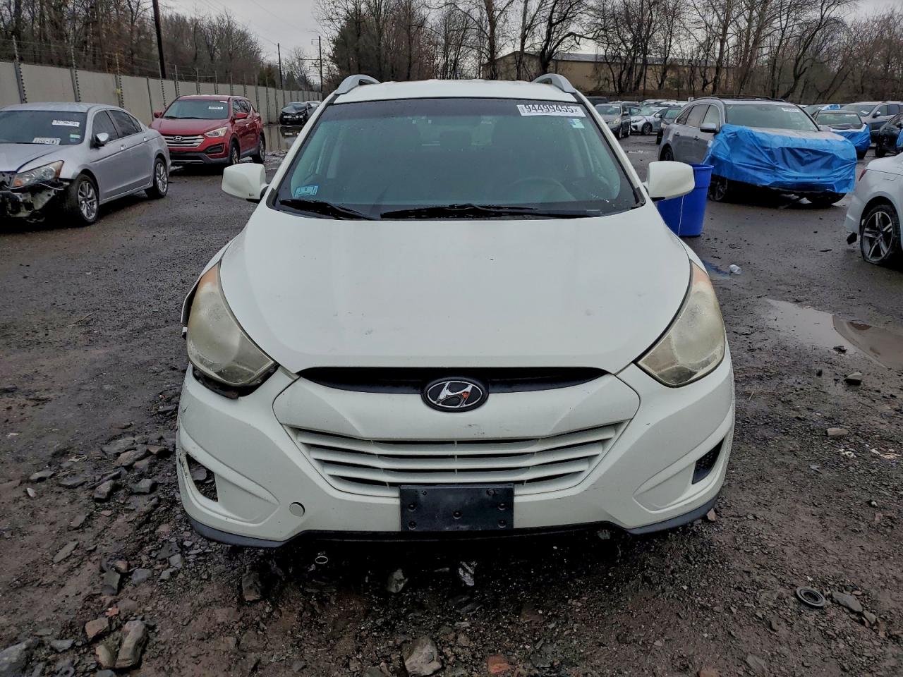 2010 Hyundai Tucson Gls White vin: KM8JUCAC6AU080462