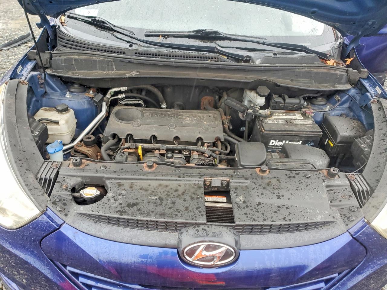 2010 Hyundai Tucson Gls Синий vin: KM8JUCAC6AU081594