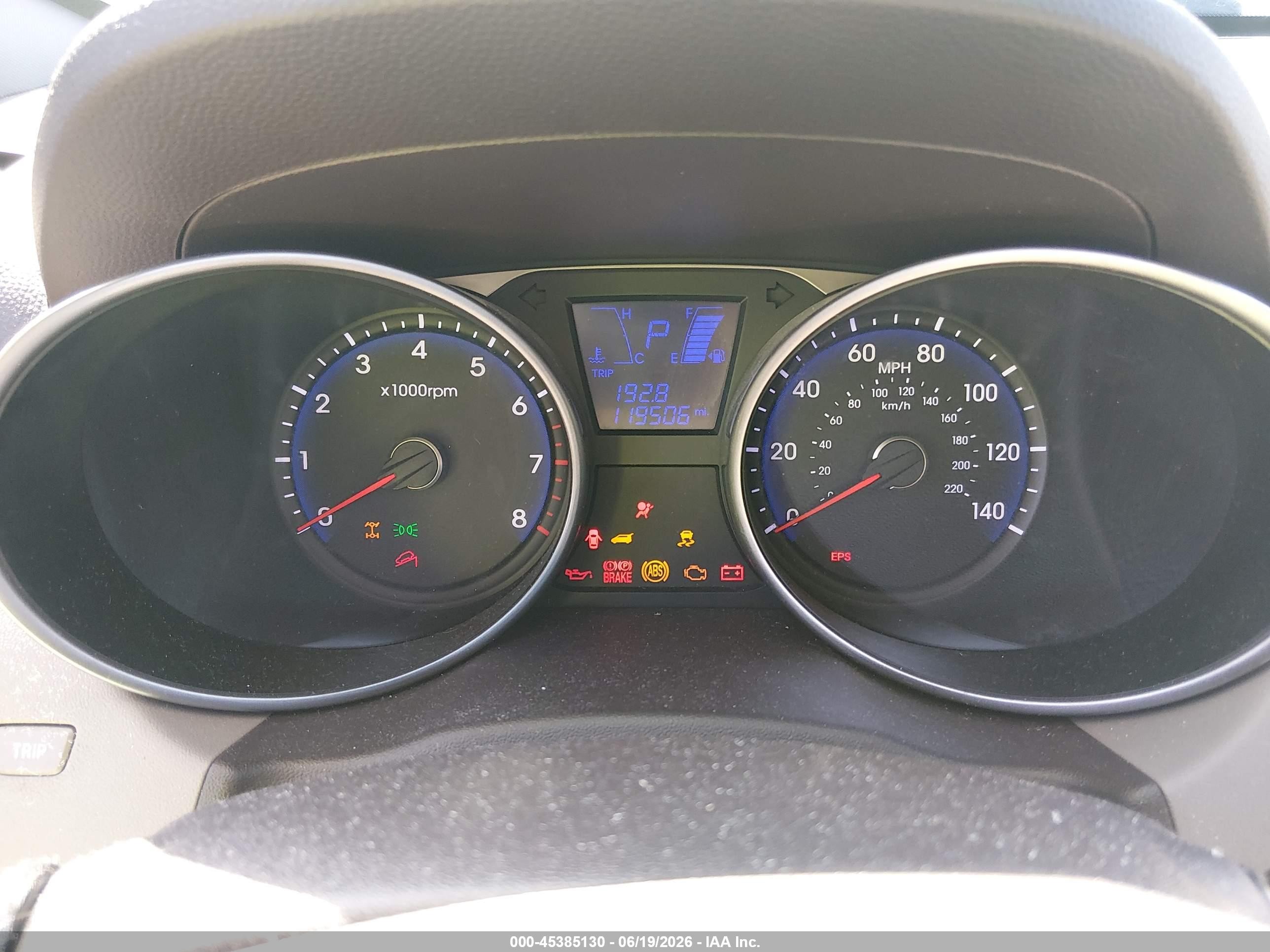 2011 Hyundai Tucson Limited Синий vin: KM8JUCAC6BU133467