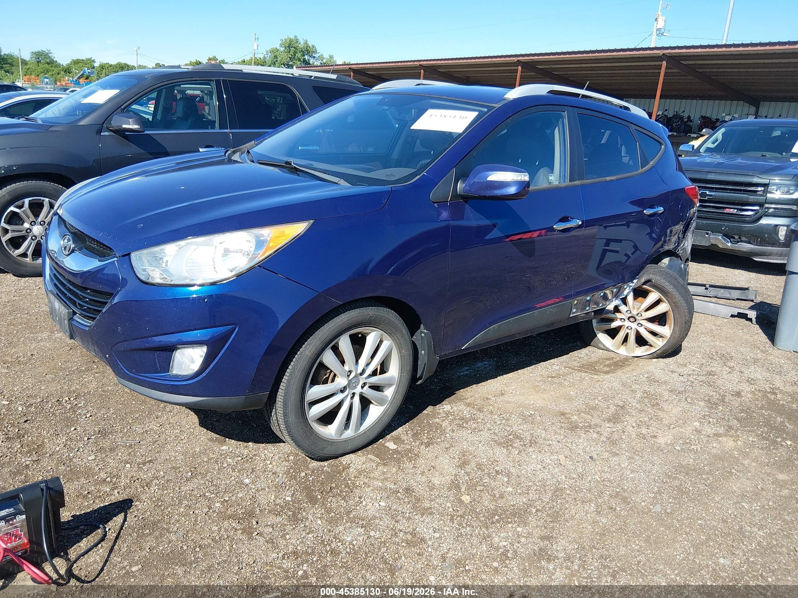2011 Hyundai Tucson Limited Синий vin: KM8JUCAC6BU133467