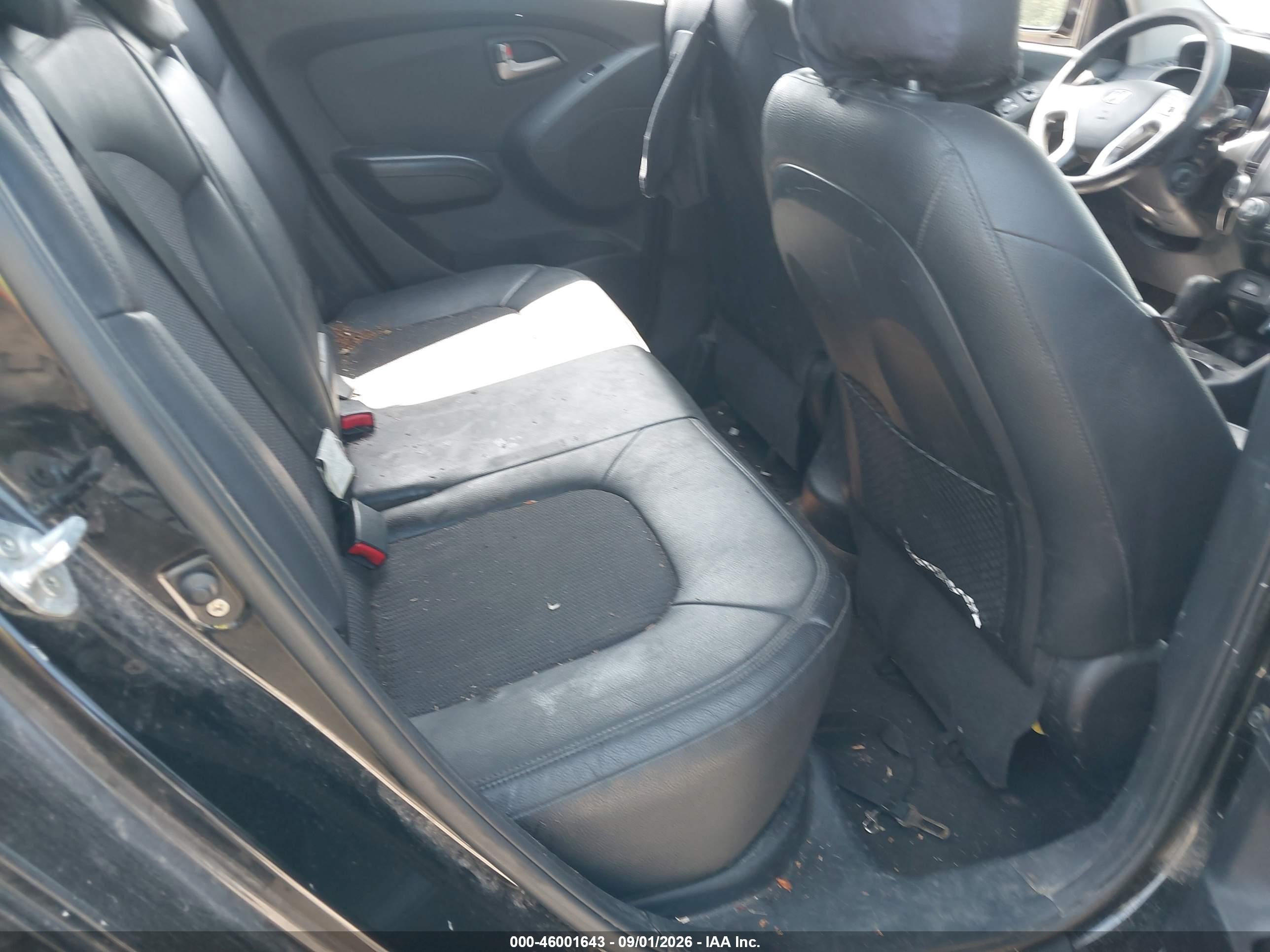 2011 Hyundai Tucson Gls Black vin: KM8JUCAC6BU315413