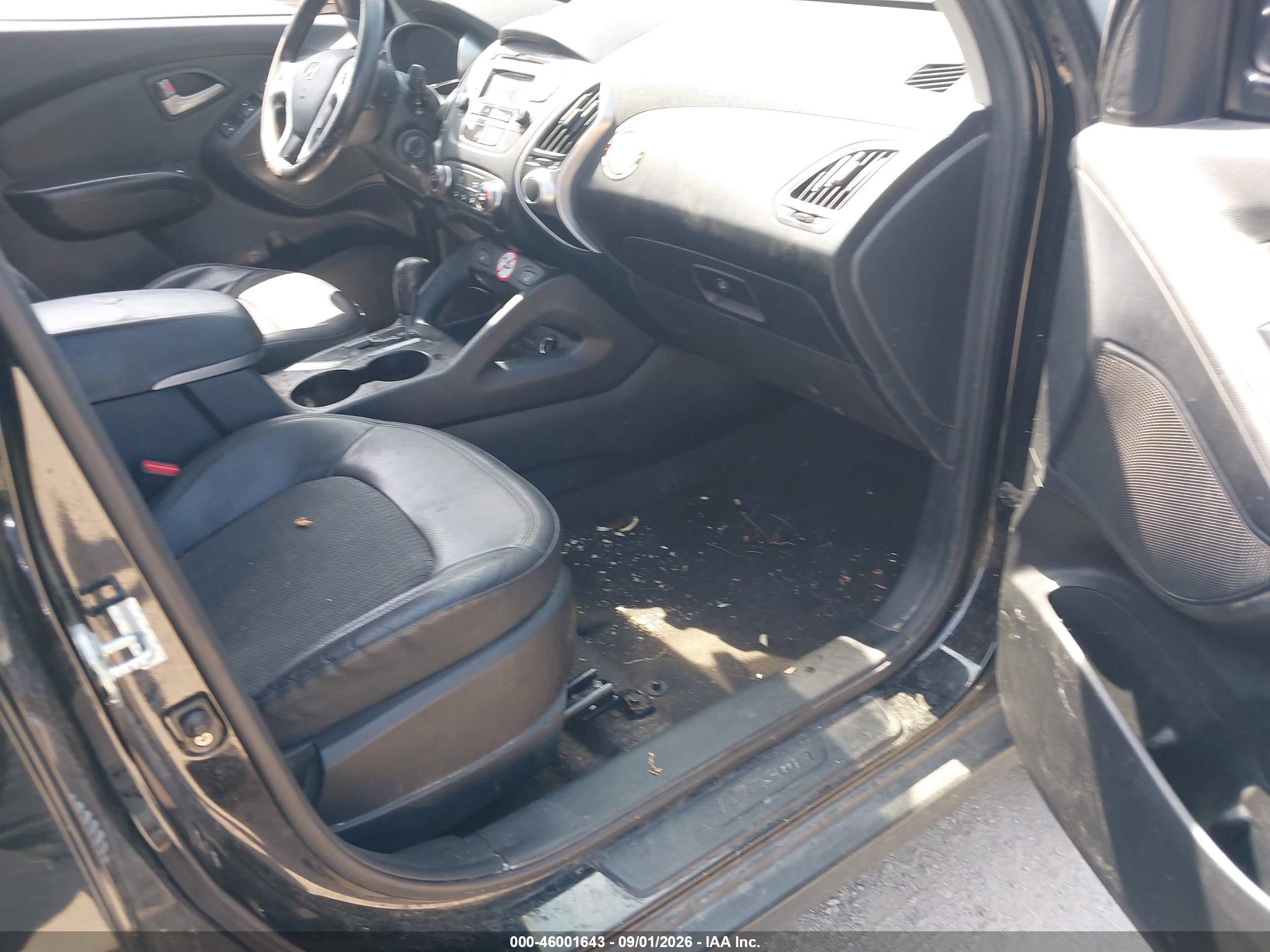 2011 Hyundai Tucson Gls Black vin: KM8JUCAC6BU315413
