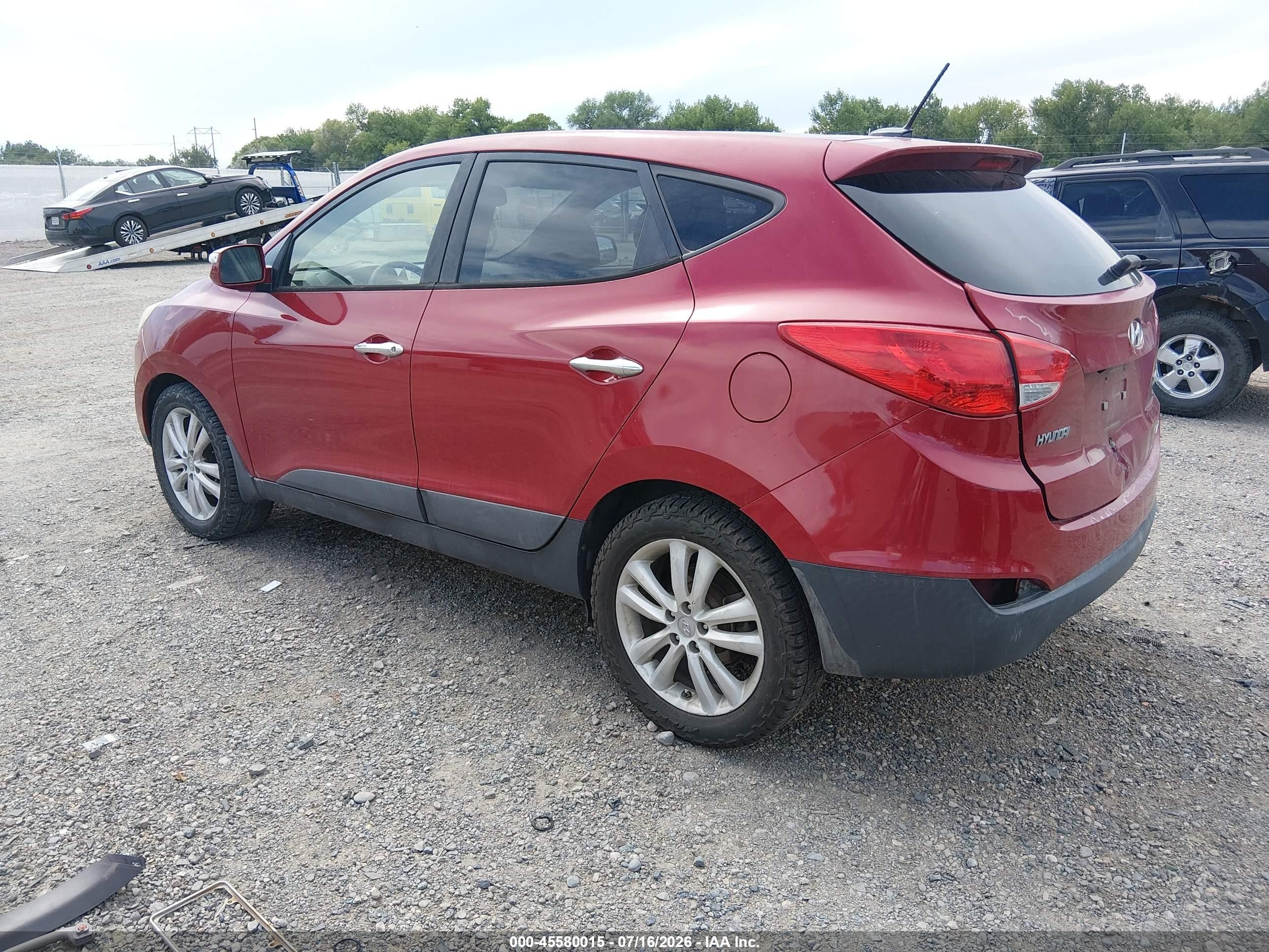 2012 Hyundai Tucson Limited Red vin: KM8JUCAC6CU349918