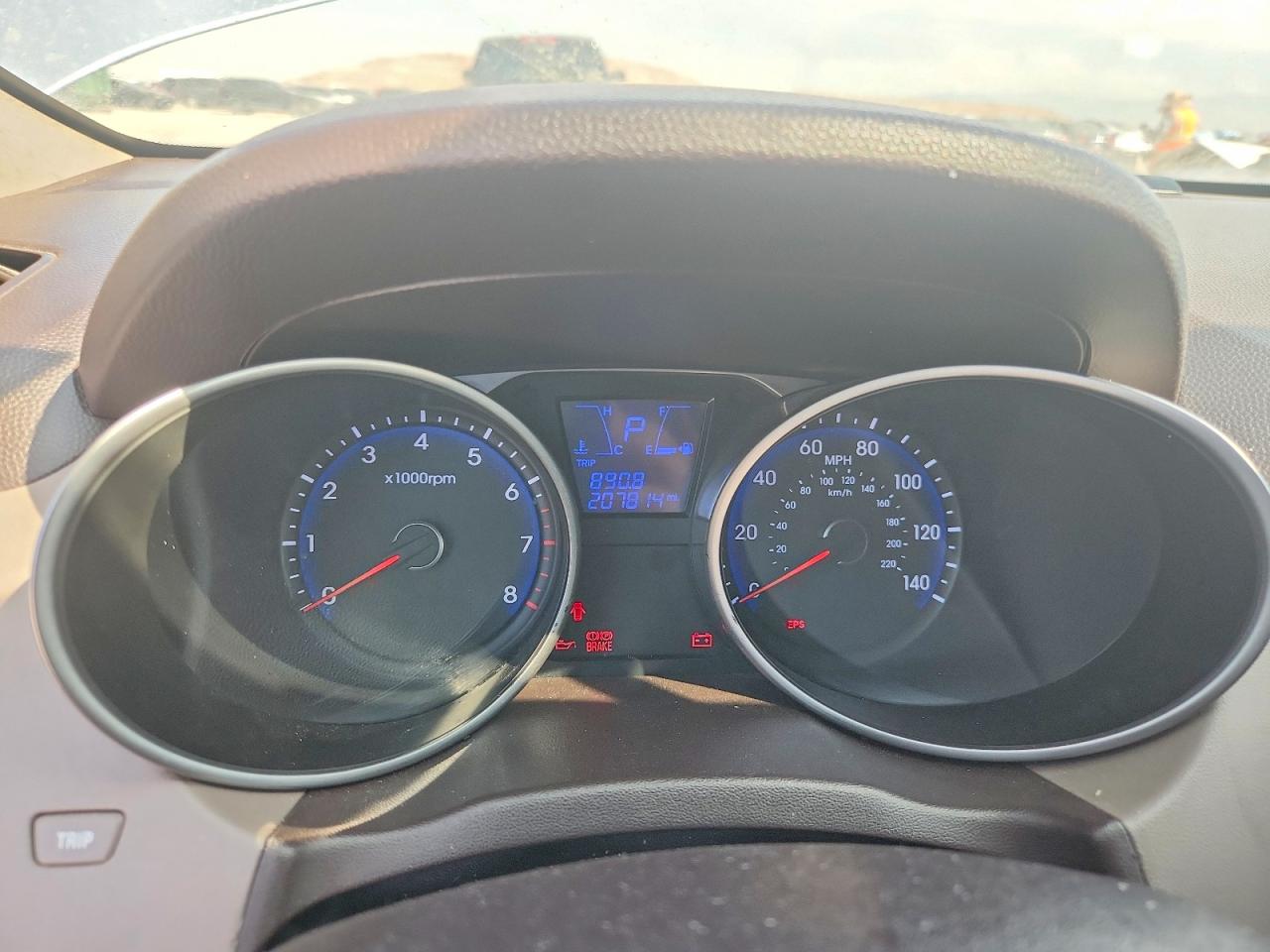 2012 Hyundai Tucson Gls Blue vin: KM8JUCAC6CU379940