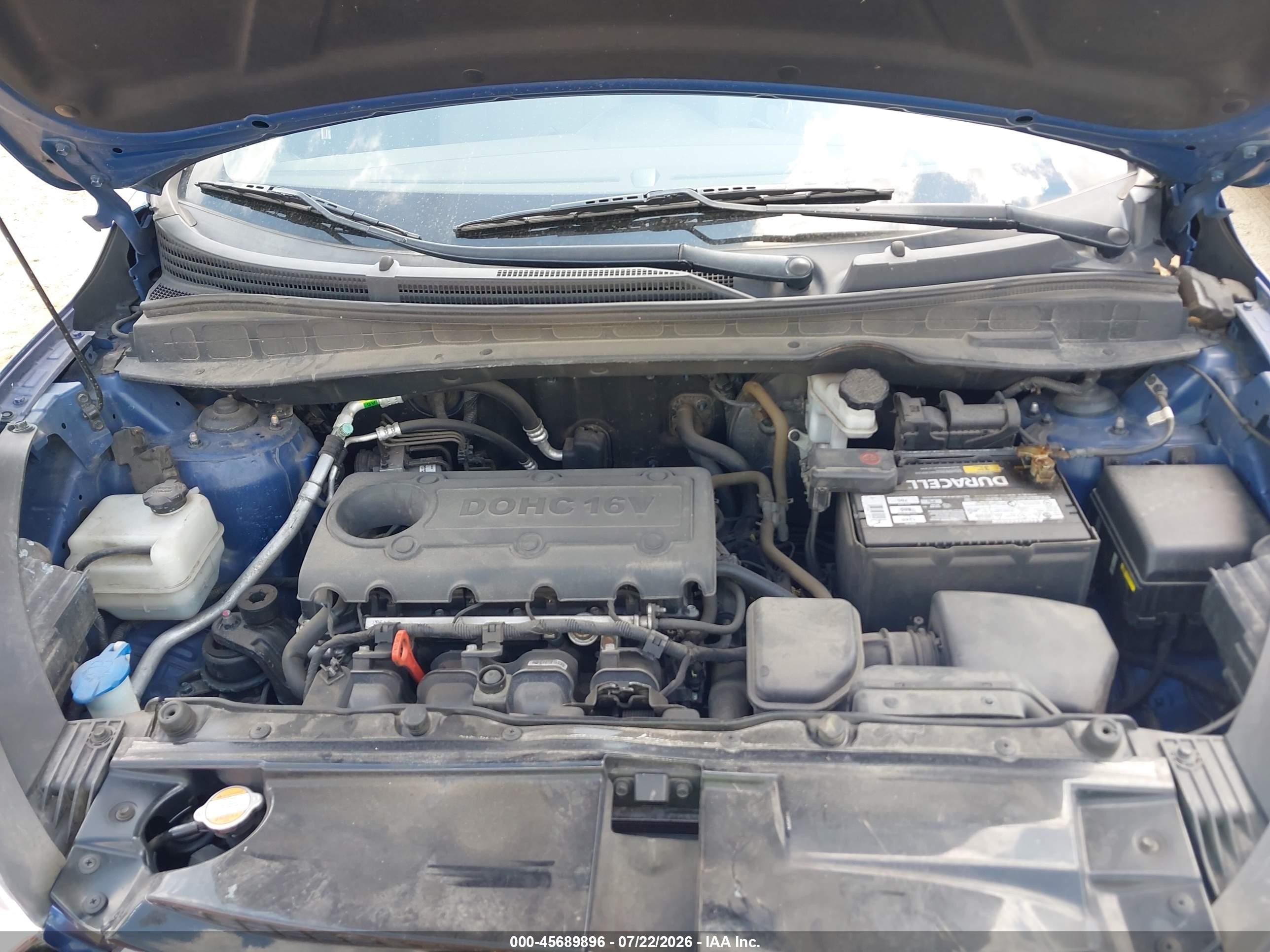 2012 Hyundai Tucson Limited Blue vin: KM8JUCAC6CU381316