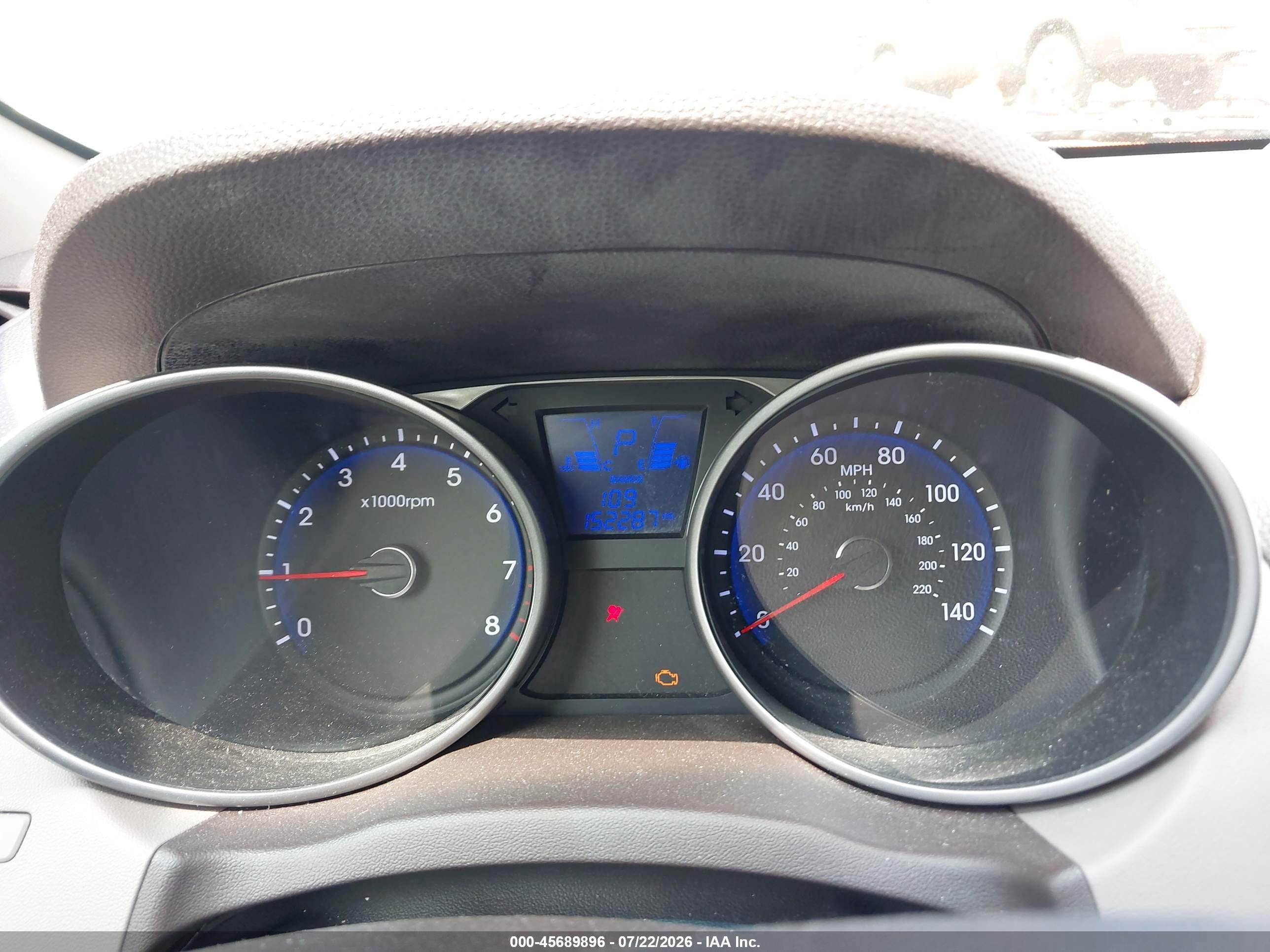 2012 Hyundai Tucson Limited Blue vin: KM8JUCAC6CU381316