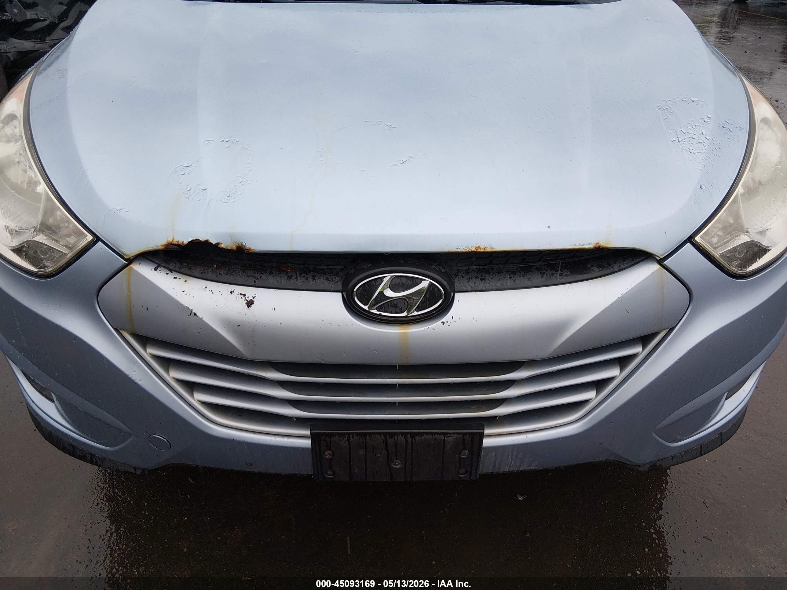 2012 Hyundai Tucson Gls Синий vin: KM8JUCAC6CU395801