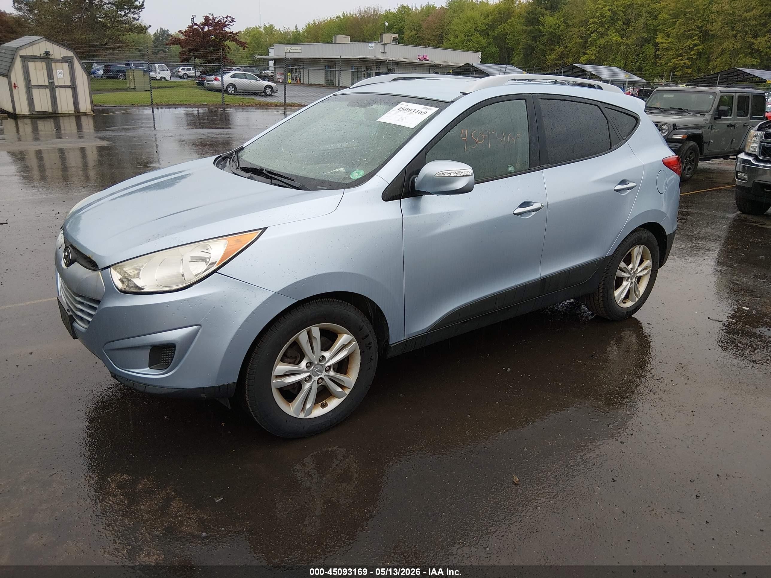 2012 Hyundai Tucson Gls Синий vin: KM8JUCAC6CU395801