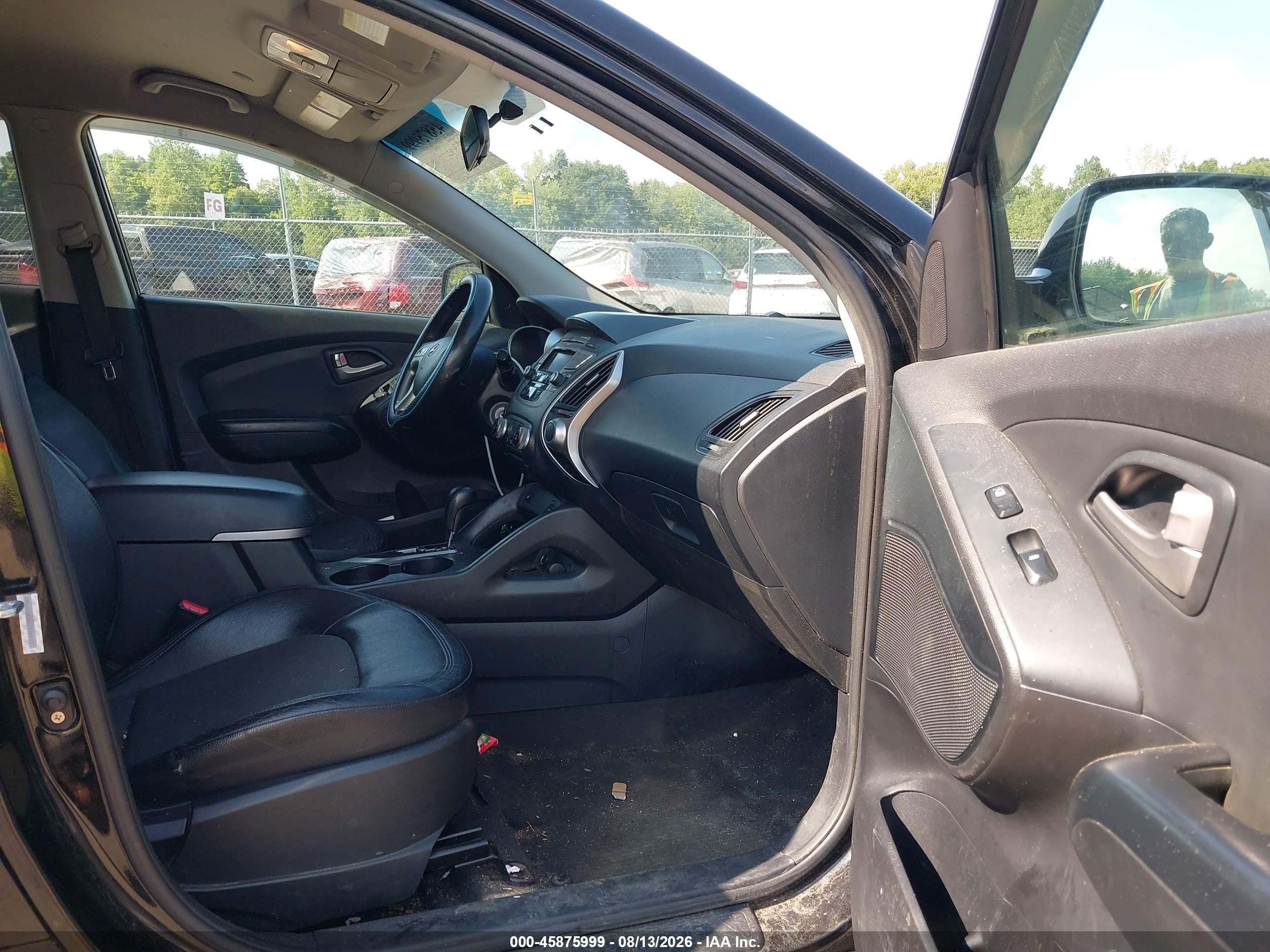 2012 Hyundai Tucson Gls Black vin: KM8JUCAC6CU396933