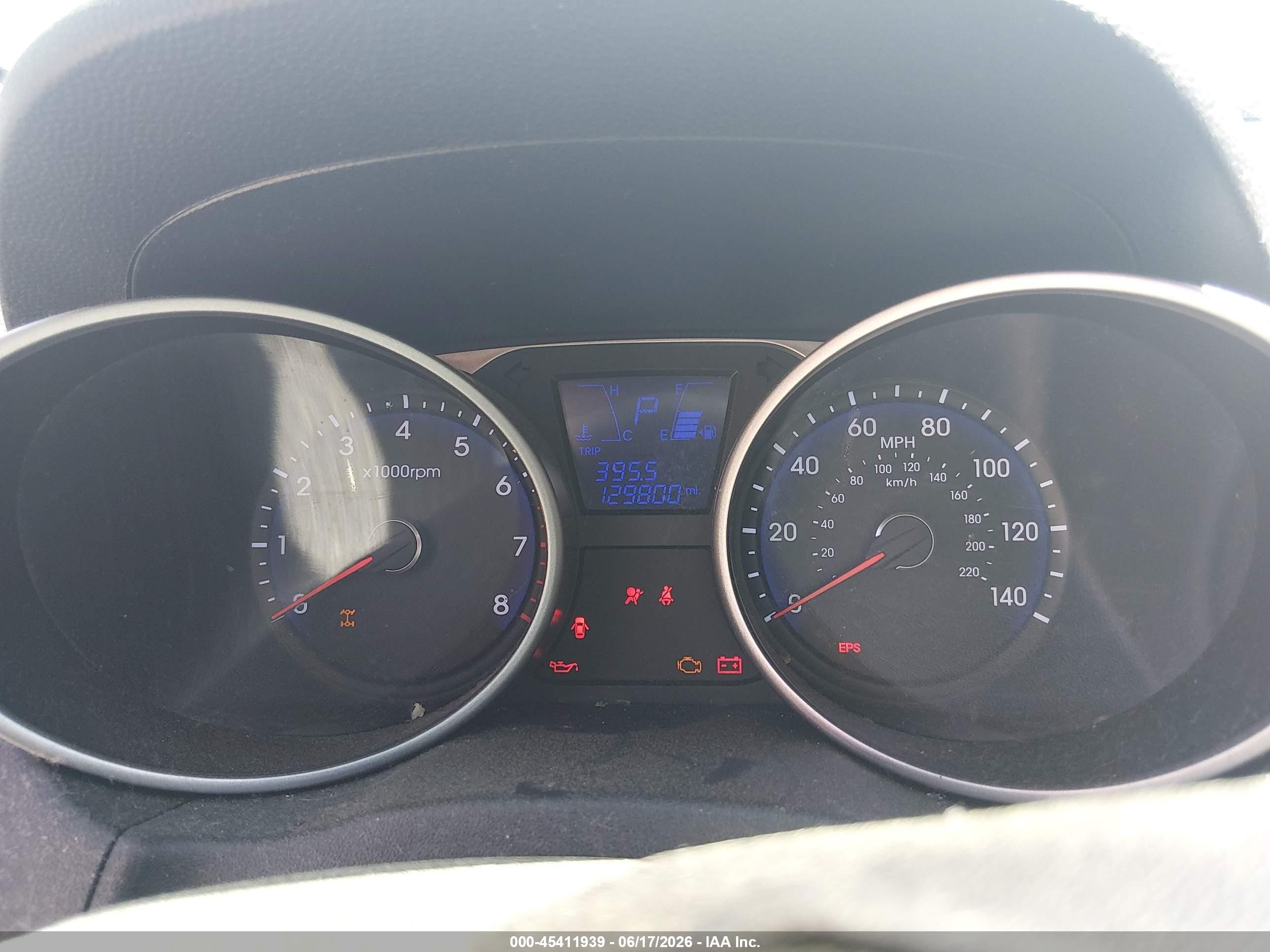 2012 Hyundai Tucson Gls Белый vin: KM8JUCAC6CU415268