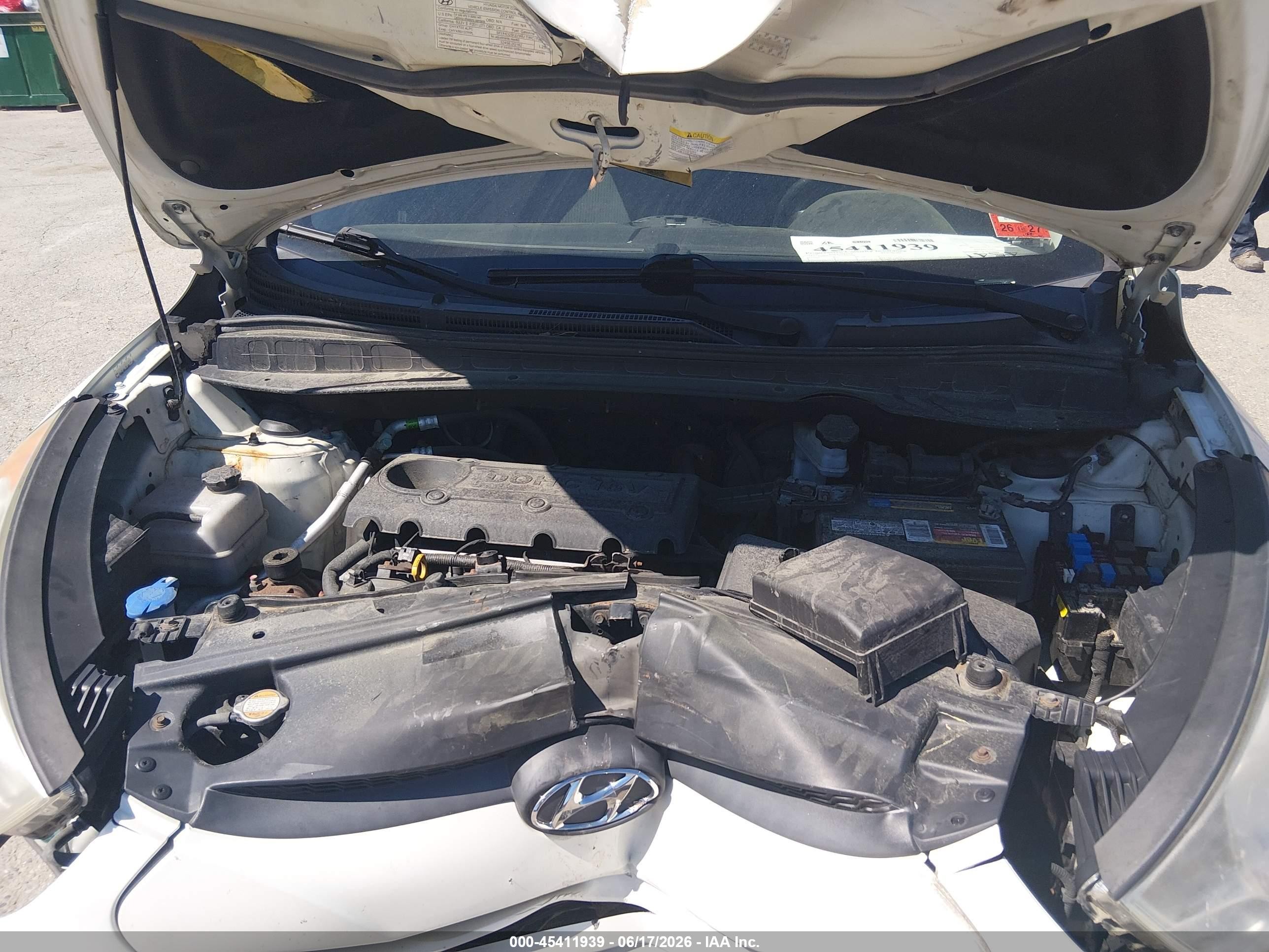 2012 Hyundai Tucson Gls Белый vin: KM8JUCAC6CU415268
