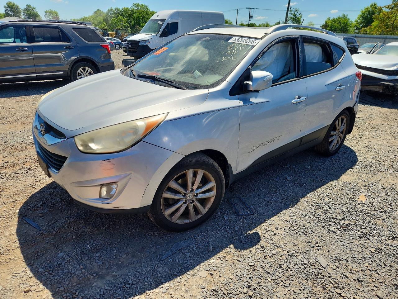 2012 Hyundai Tucson Limited Silver vin: KM8JUCAC6CU425623