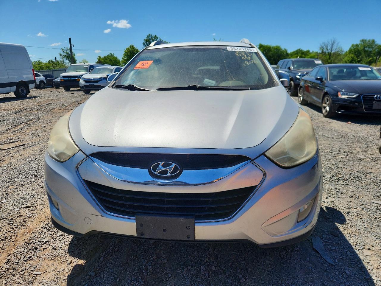 2012 Hyundai Tucson Limited Silver vin: KM8JUCAC6CU425623