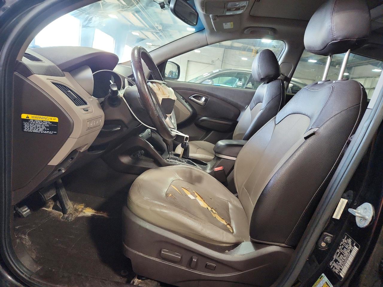 2012 Hyundai Tucson Limited Black vin: KM8JUCAC6CU475907