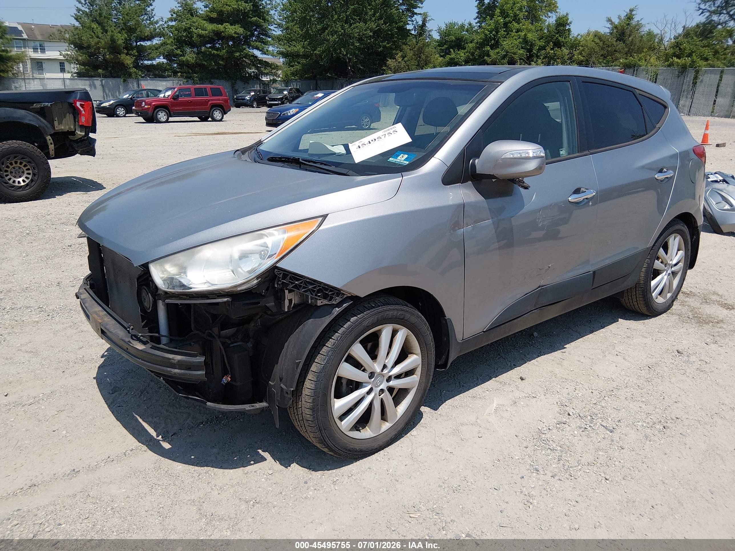 2012 Hyundai Tucson Limited Gray vin: KM8JUCAC6CU513541