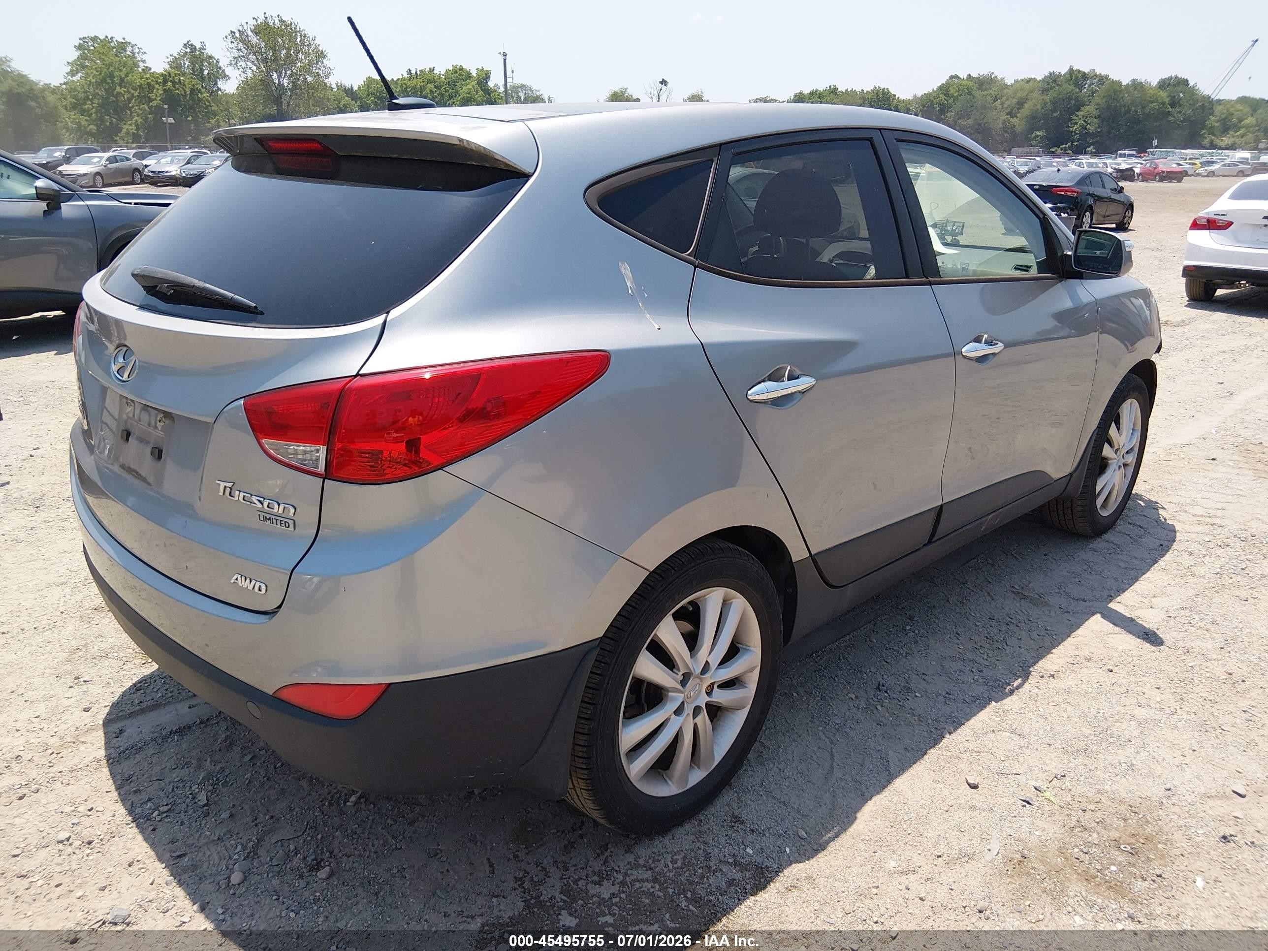 2012 Hyundai Tucson Limited Gray vin: KM8JUCAC6CU513541