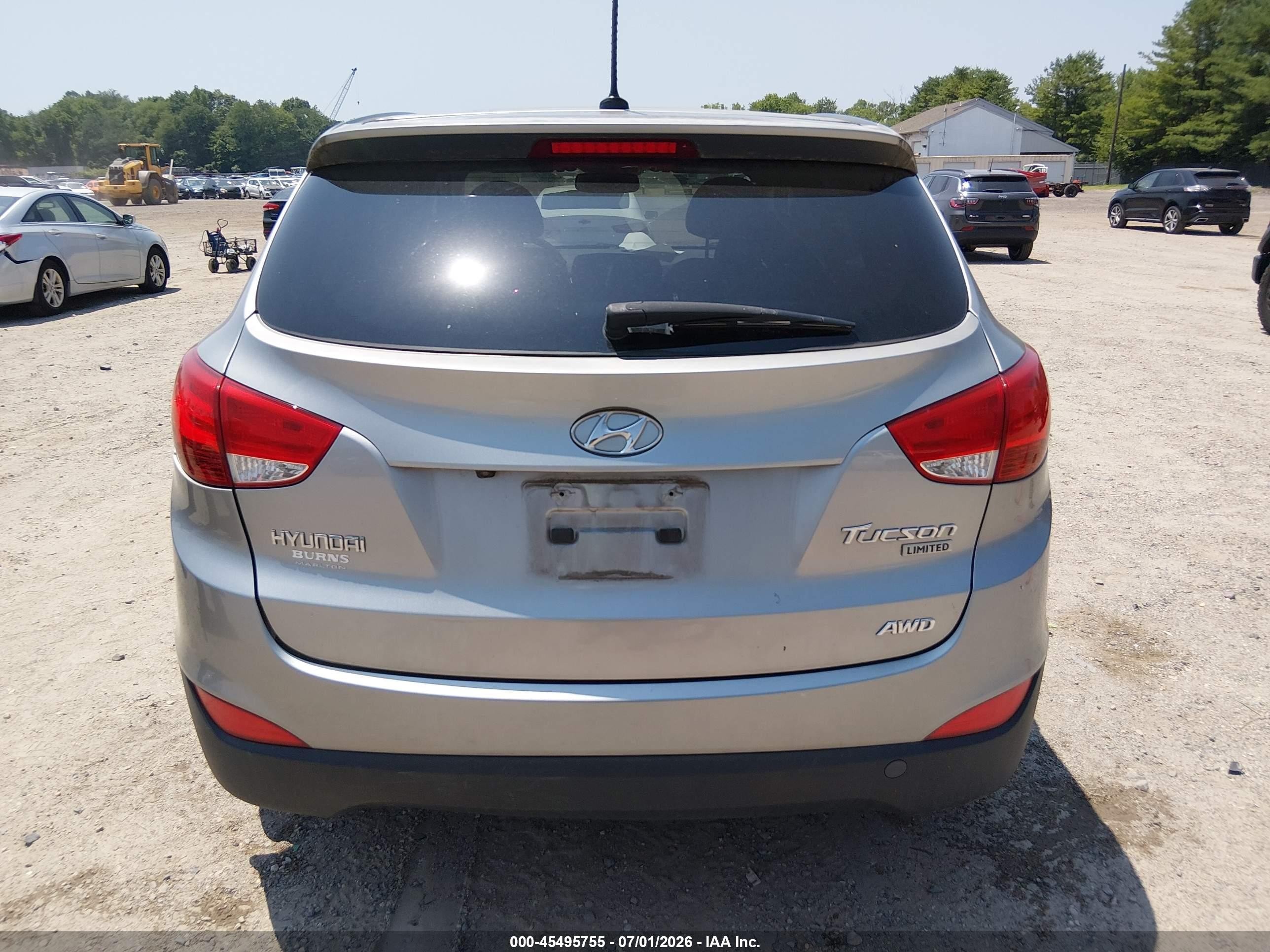 2012 Hyundai Tucson Limited Gray vin: KM8JUCAC6CU513541