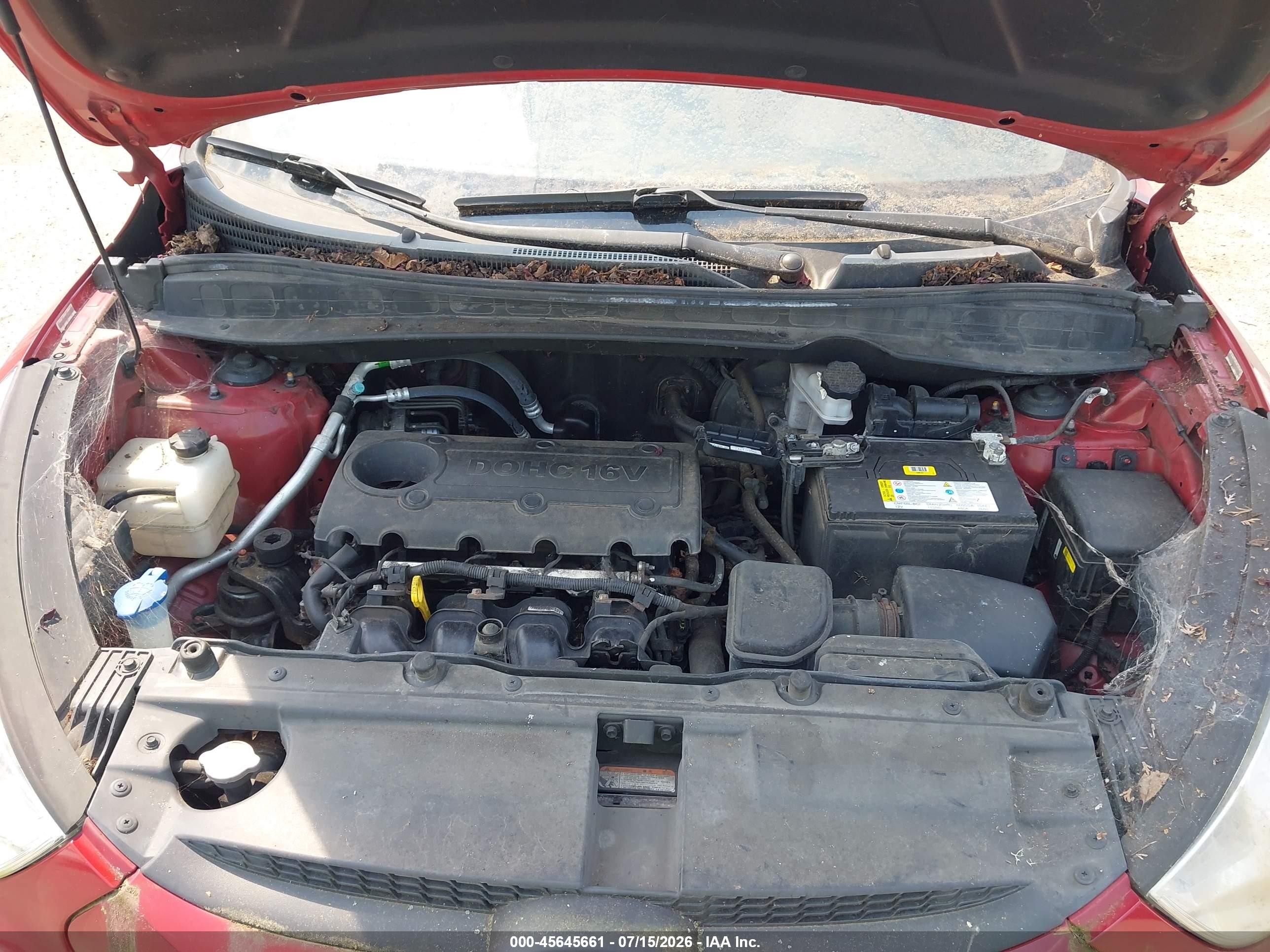 2012 Hyundai Tucson Gls Red vin: KM8JUCAC6CU543705