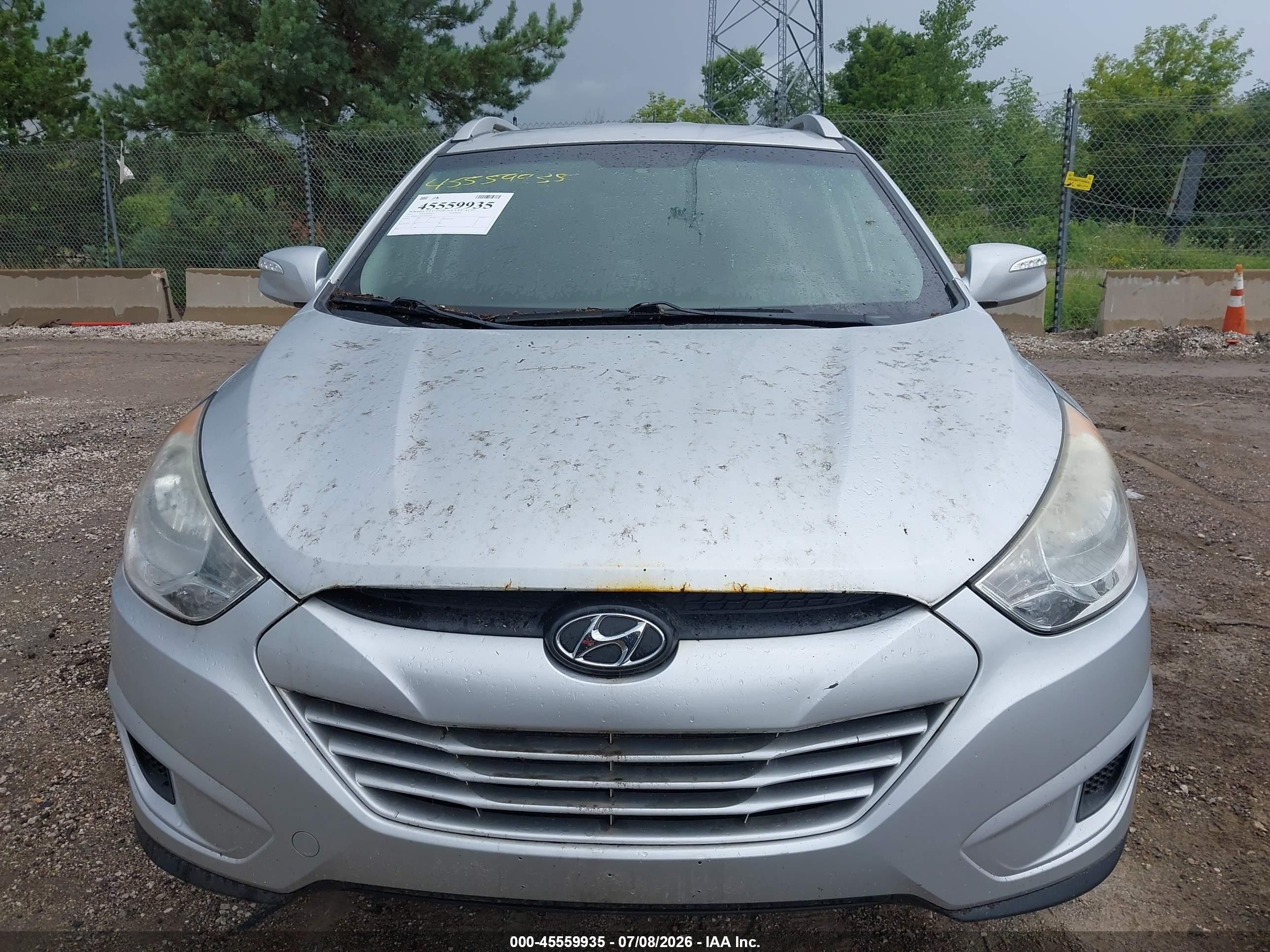 2012 Hyundai Tucson Gls Silver vin: KM8JUCAC6CU544191