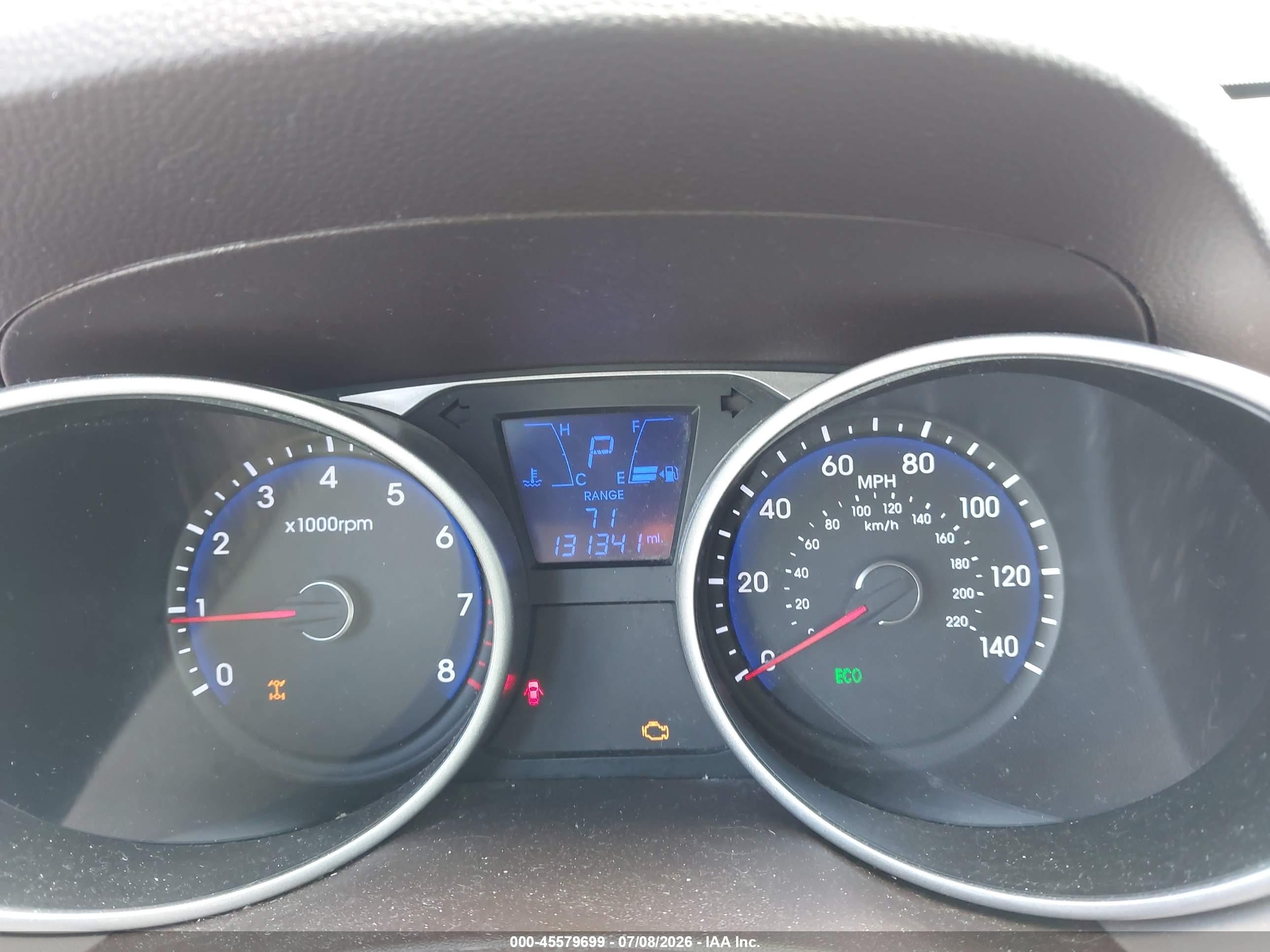 2013 Hyundai Tucson Gls White vin: KM8JUCAC6DU556228