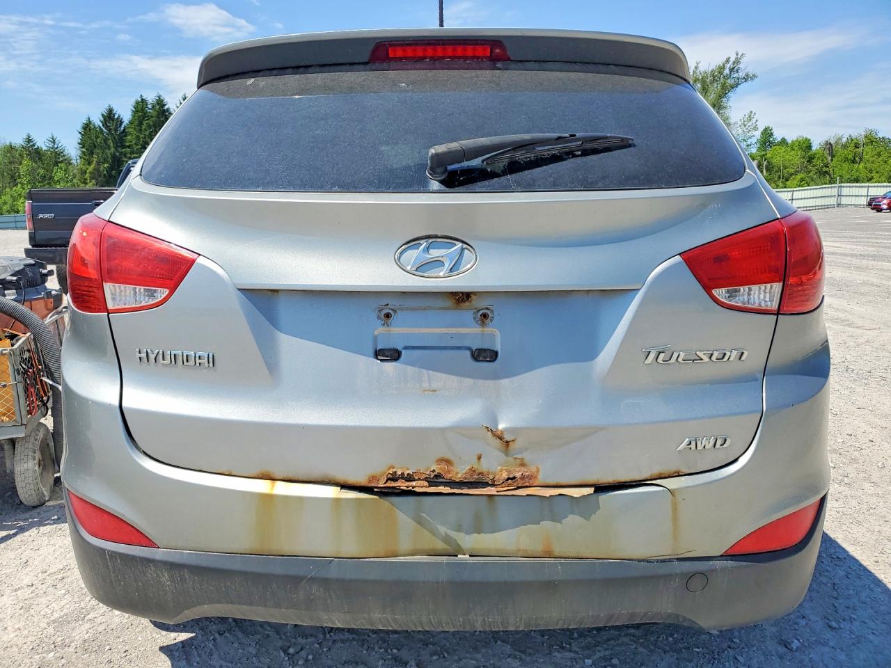2013 Hyundai Tucson Gls Серый vin: KM8JUCAC6DU568539