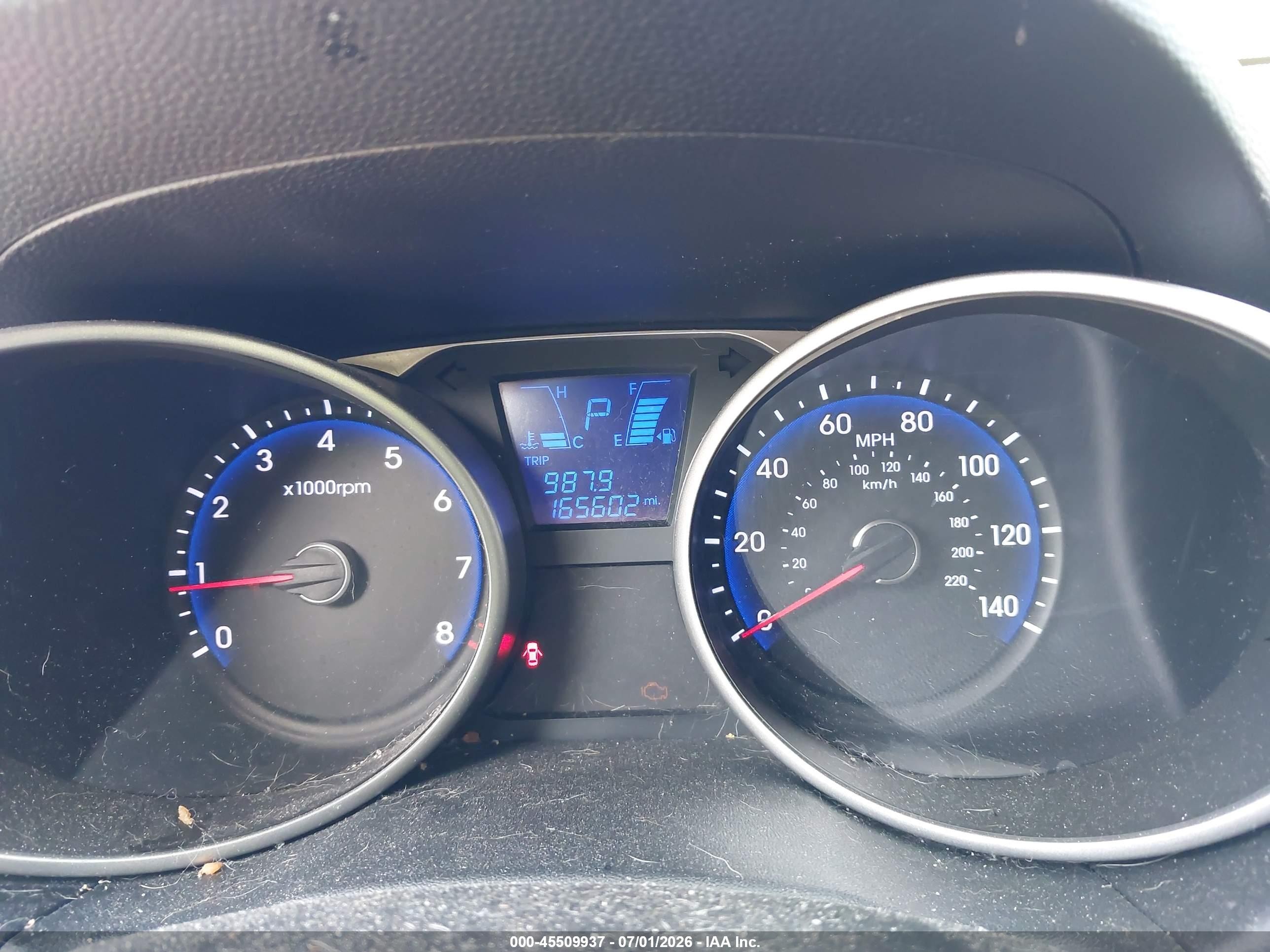 2013 Hyundai Tucson Limited Blue vin: KM8JUCAC6DU663392