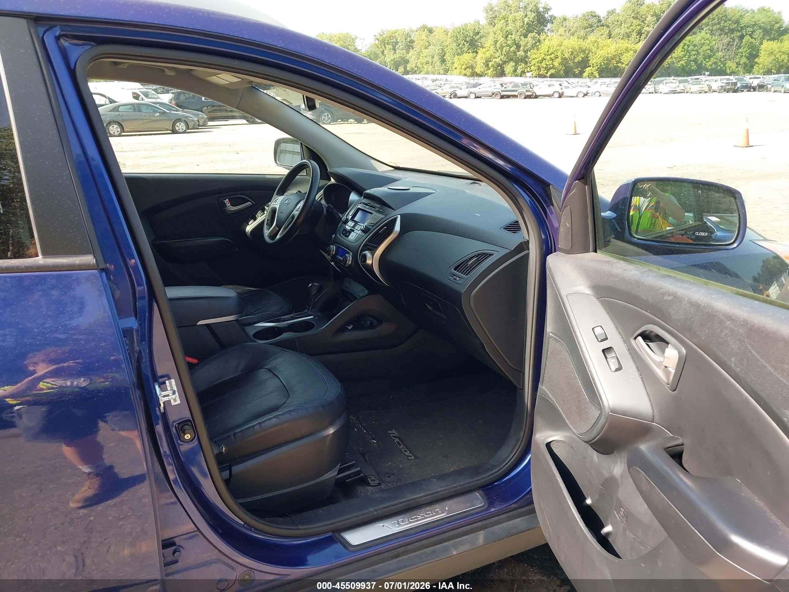 2013 Hyundai Tucson Limited Blue vin: KM8JUCAC6DU663392