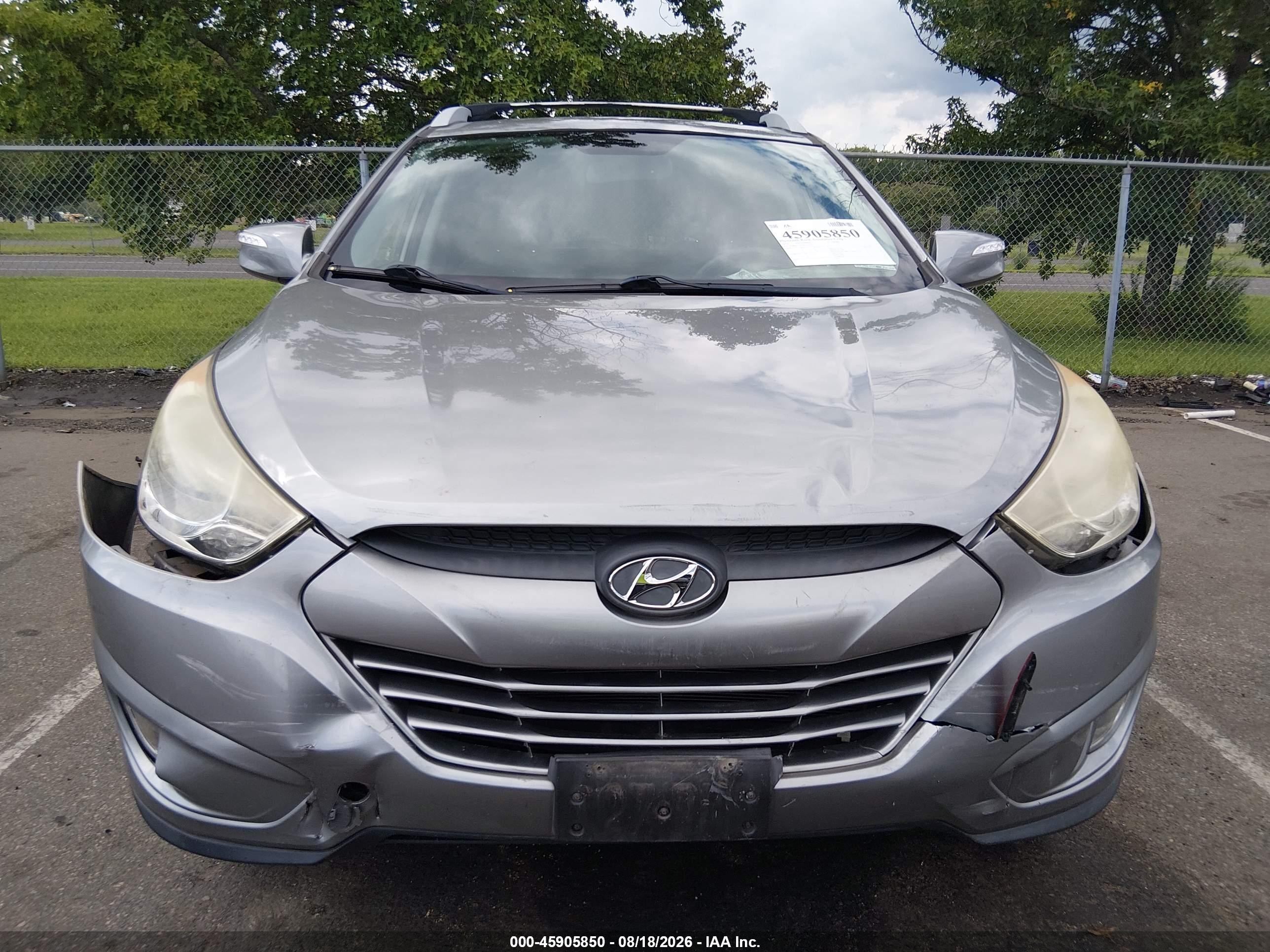 2013 Hyundai Tucson Gls Silver vin: KM8JUCAC6DU677972