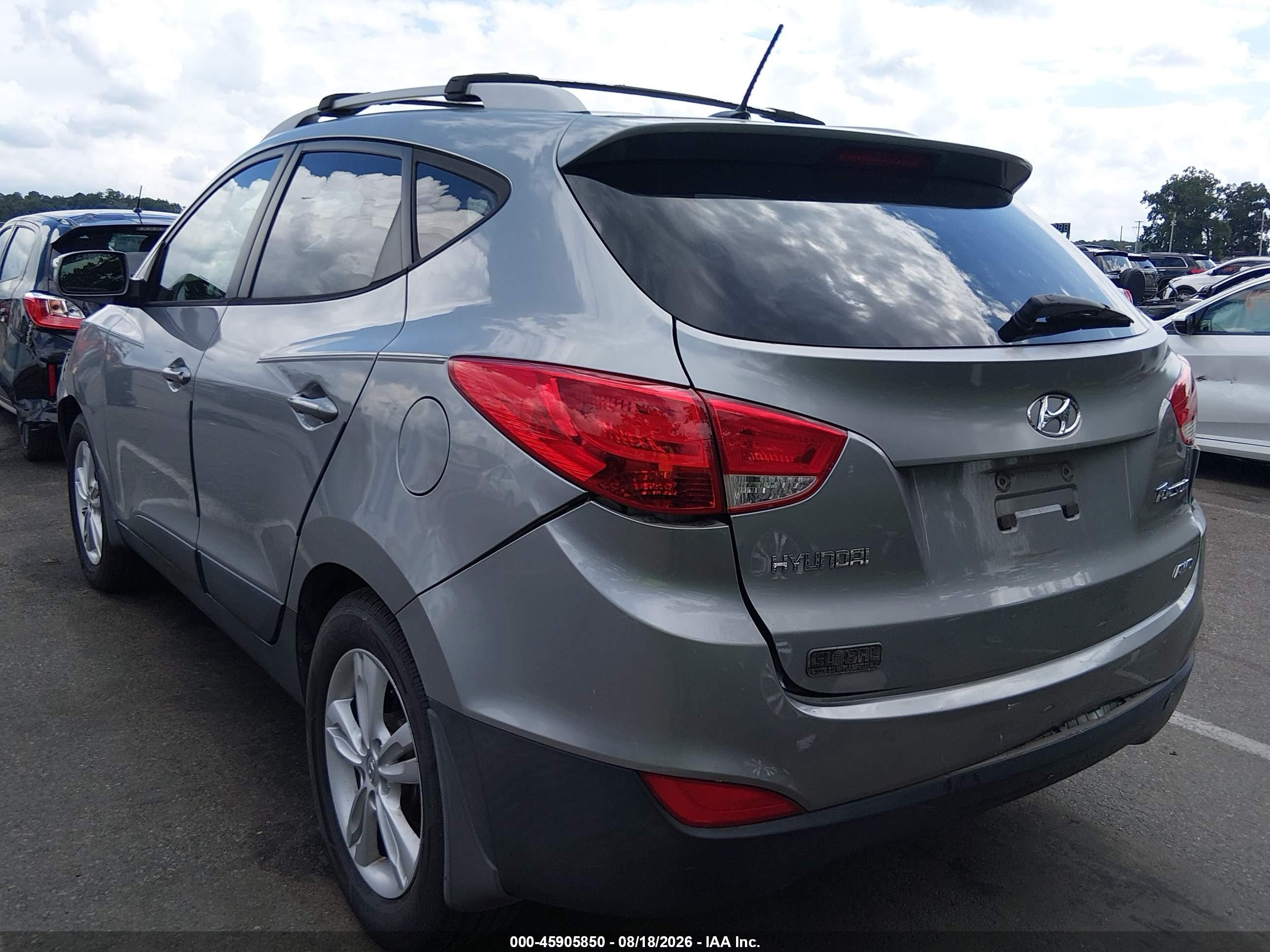 2013 Hyundai Tucson Gls Silver vin: KM8JUCAC6DU677972