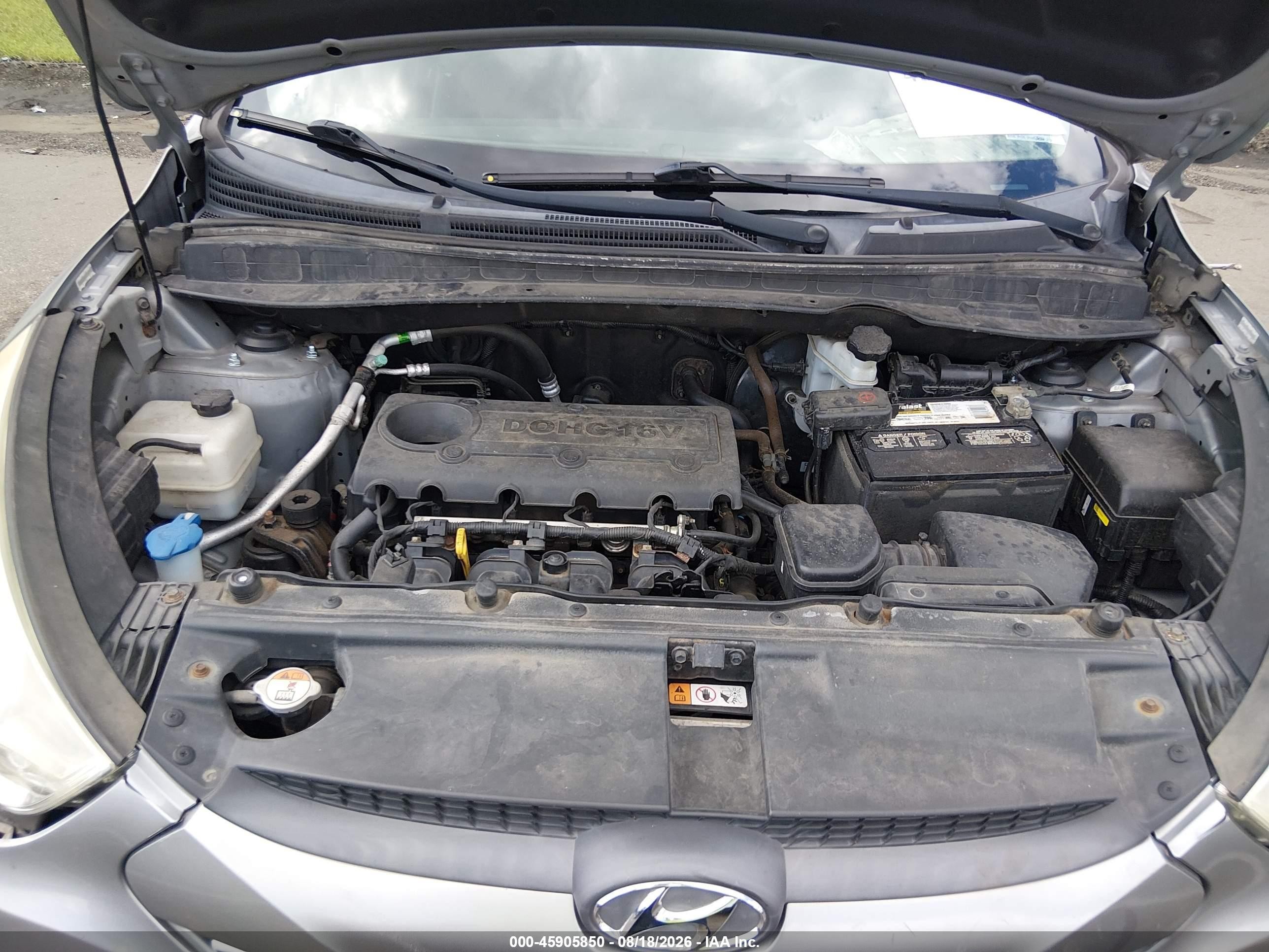 2013 Hyundai Tucson Gls Silver vin: KM8JUCAC6DU677972
