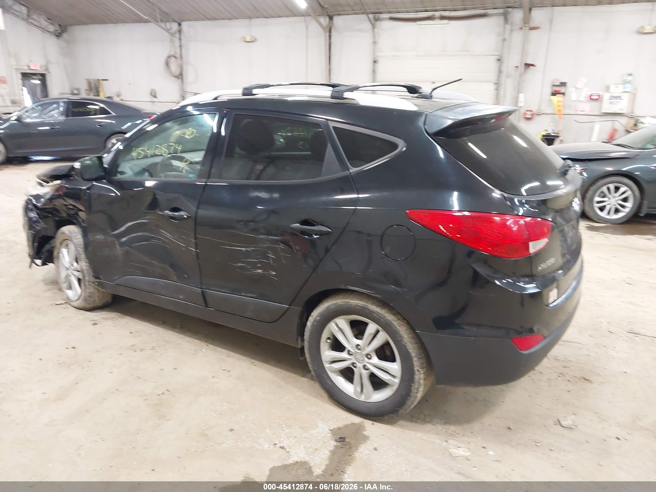 2013 Hyundai Tucson Gls Black vin: KM8JUCAC6DU690186
