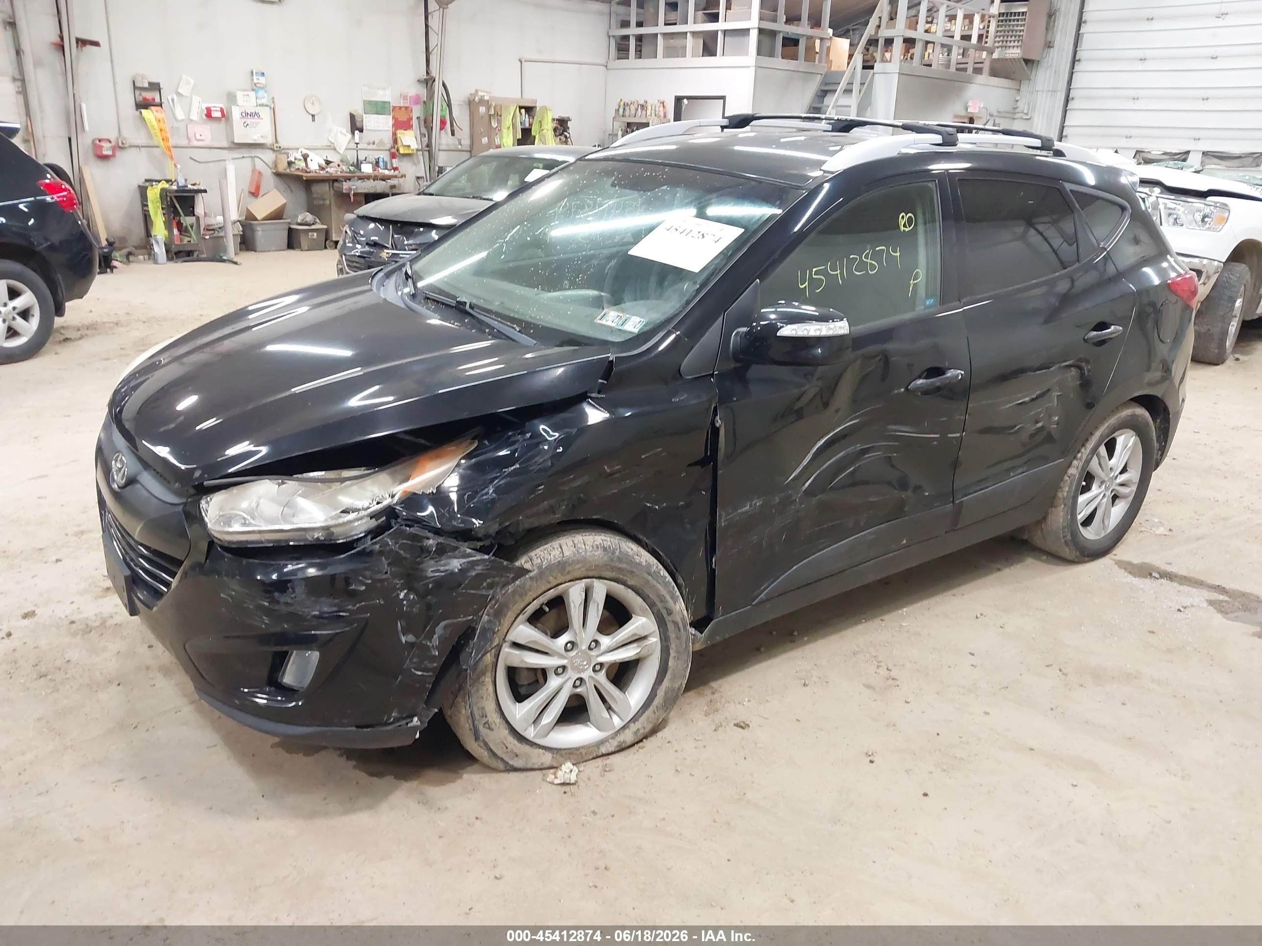 2013 Hyundai Tucson Gls Black vin: KM8JUCAC6DU690186