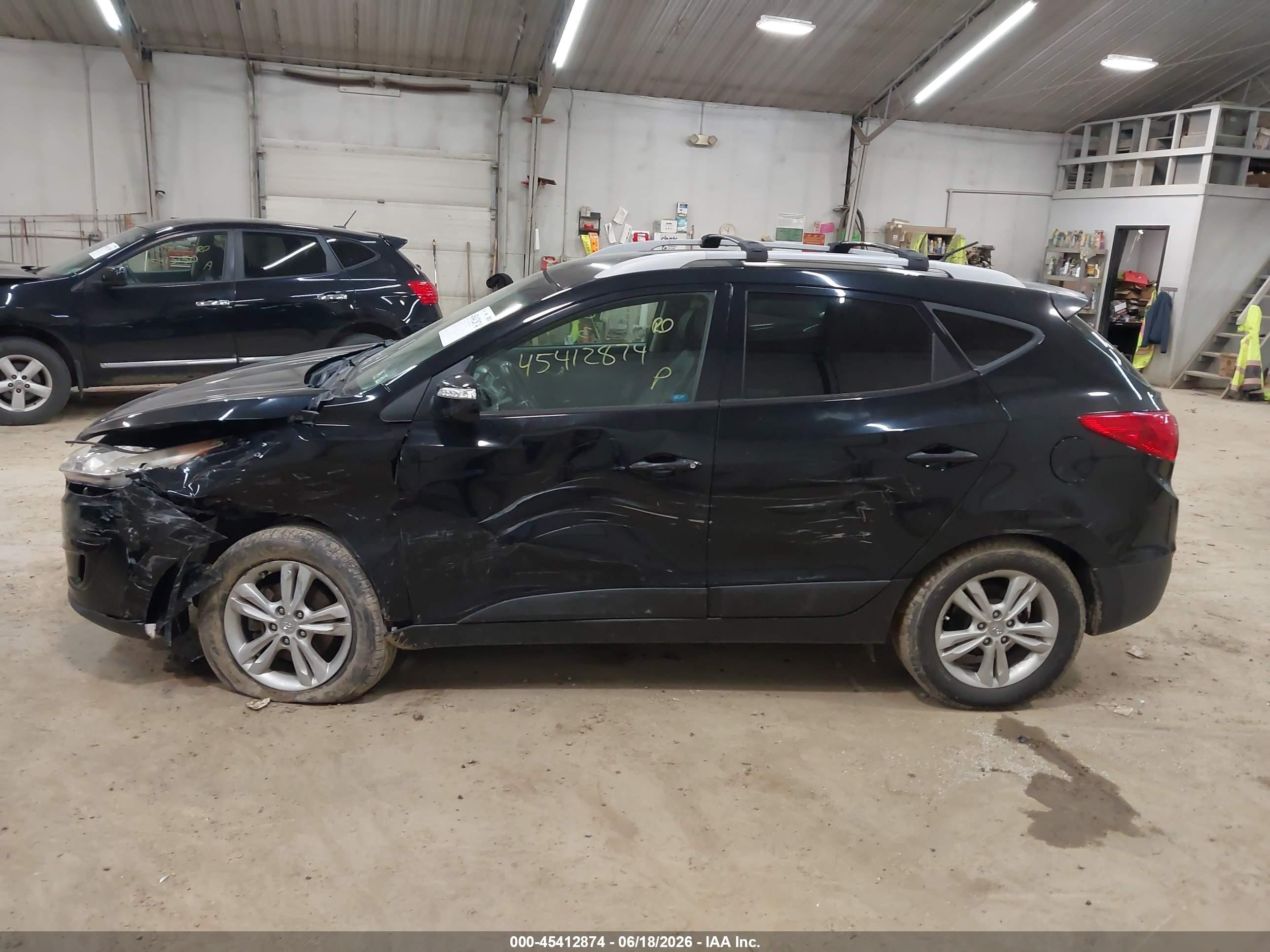 2013 Hyundai Tucson Gls Black vin: KM8JUCAC6DU690186