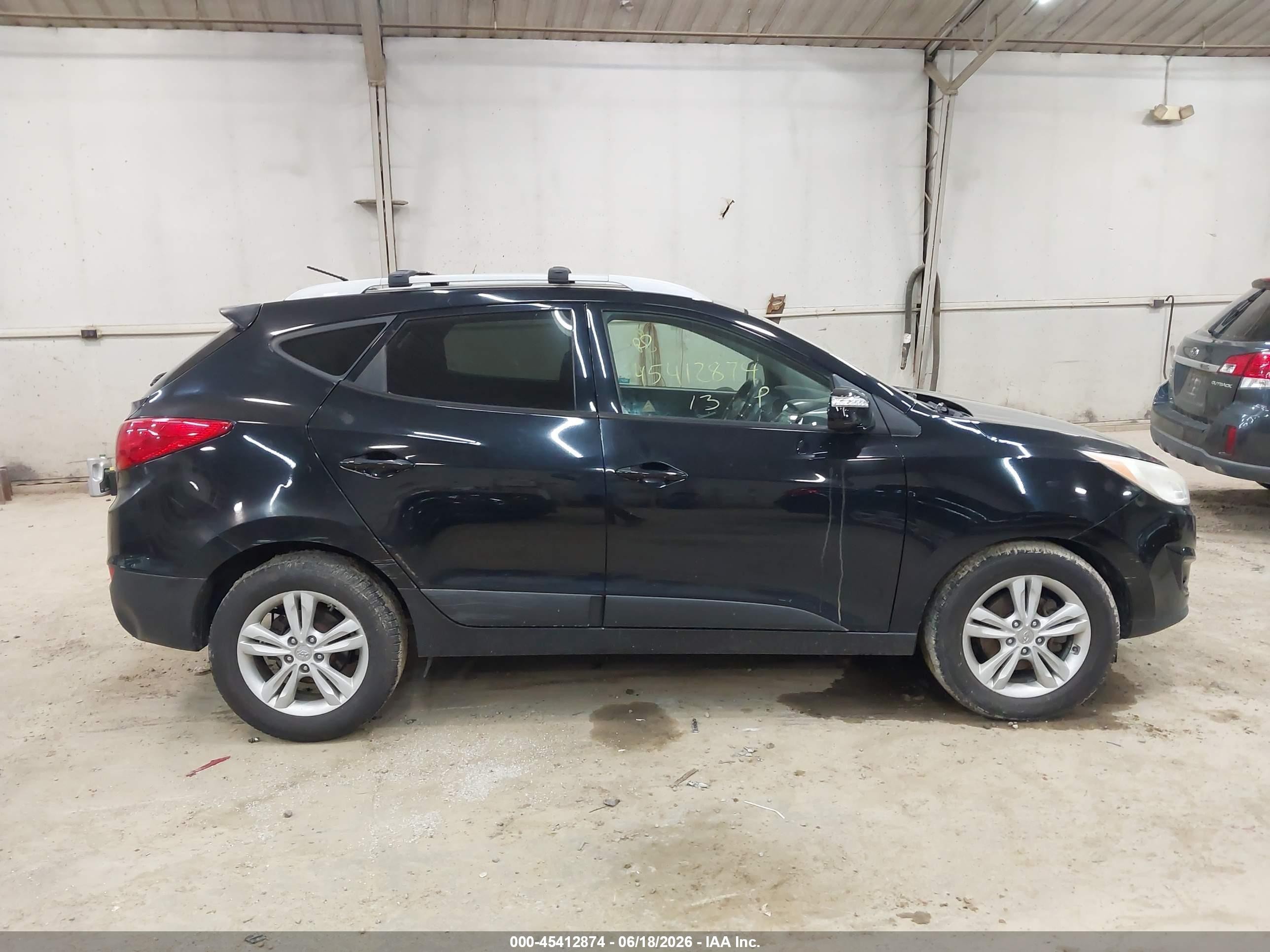 2013 Hyundai Tucson Gls Black vin: KM8JUCAC6DU690186