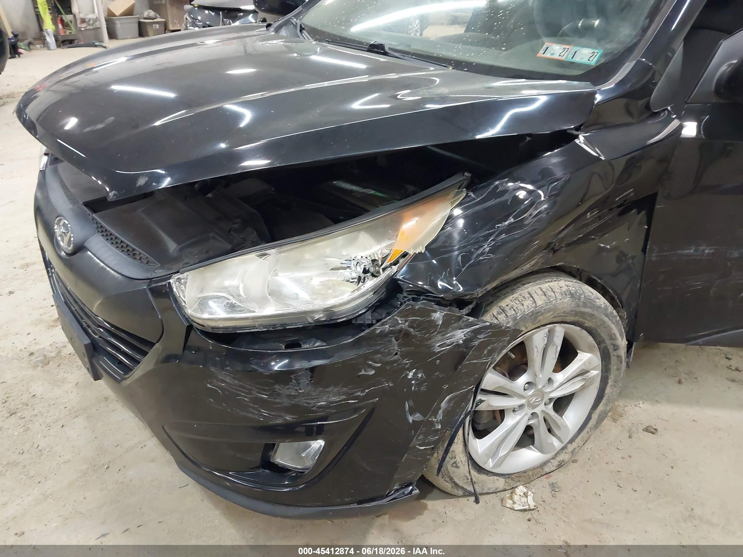 2013 Hyundai Tucson Gls Black vin: KM8JUCAC6DU690186