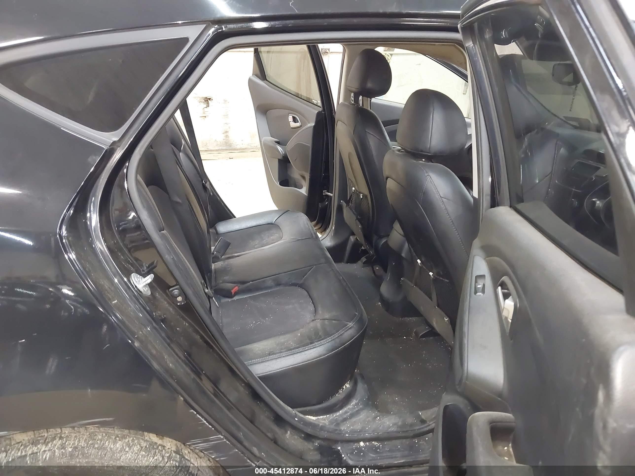 2013 Hyundai Tucson Gls Black vin: KM8JUCAC6DU690186
